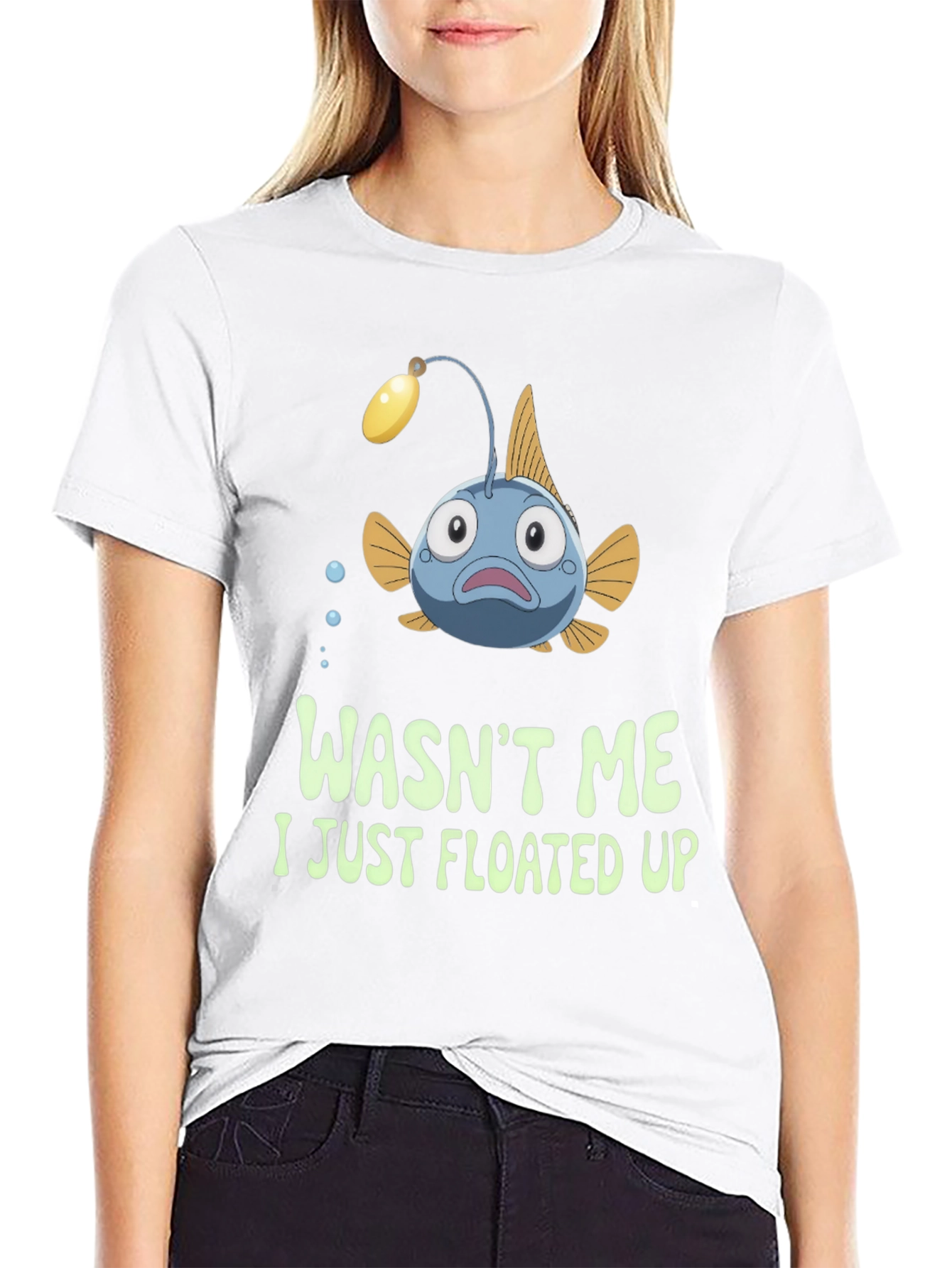 Funny Anglerfish T-Shirt - Wasnt Me
