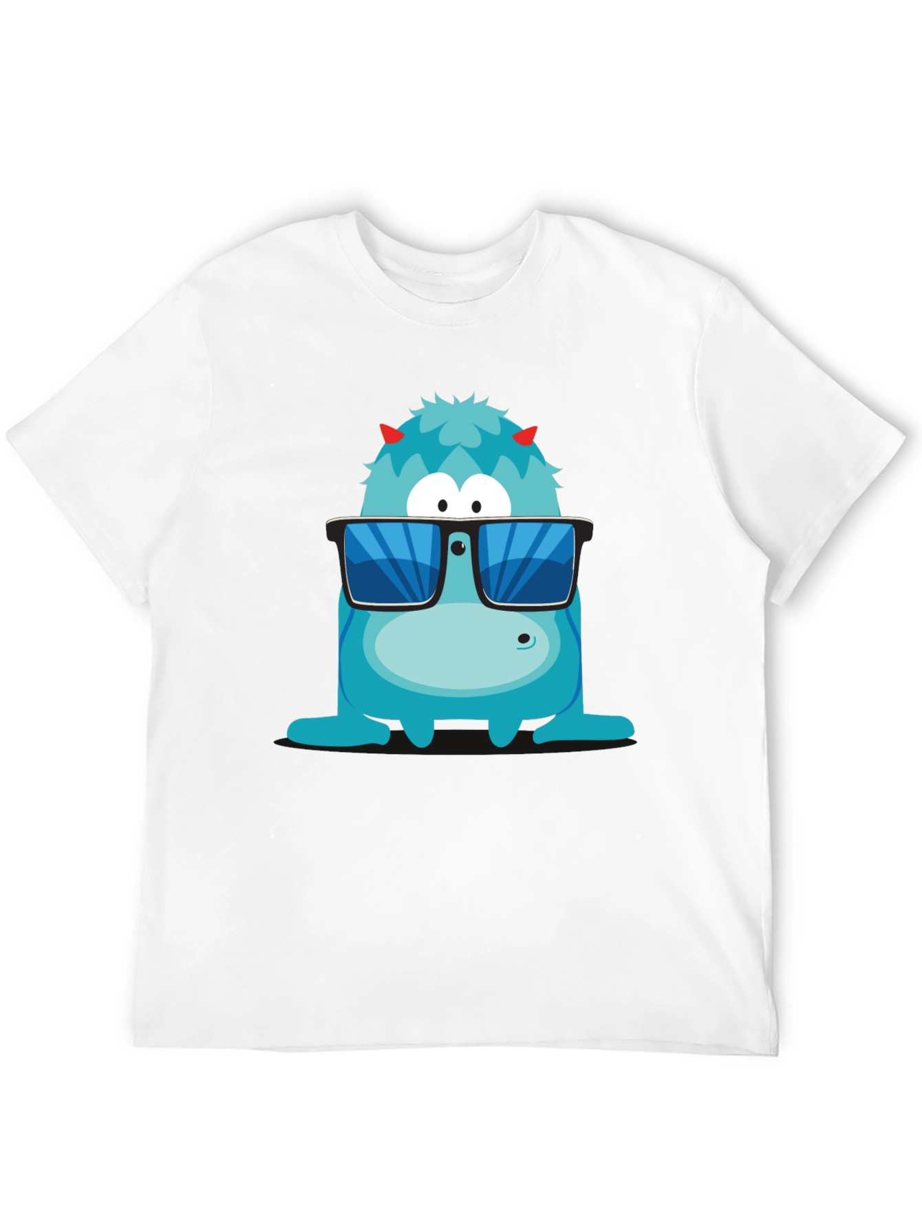 Cool Monster Graphic Tee - Black T-Shirt