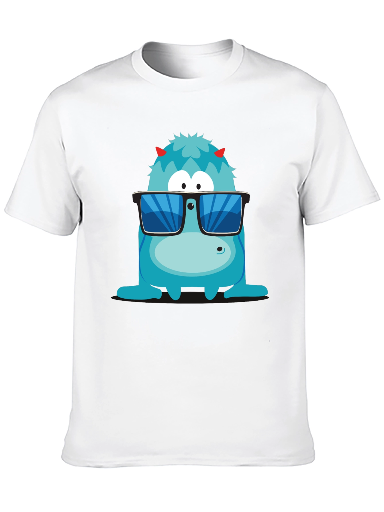 Cool Monster Graphic Tee - Black T-Shirt