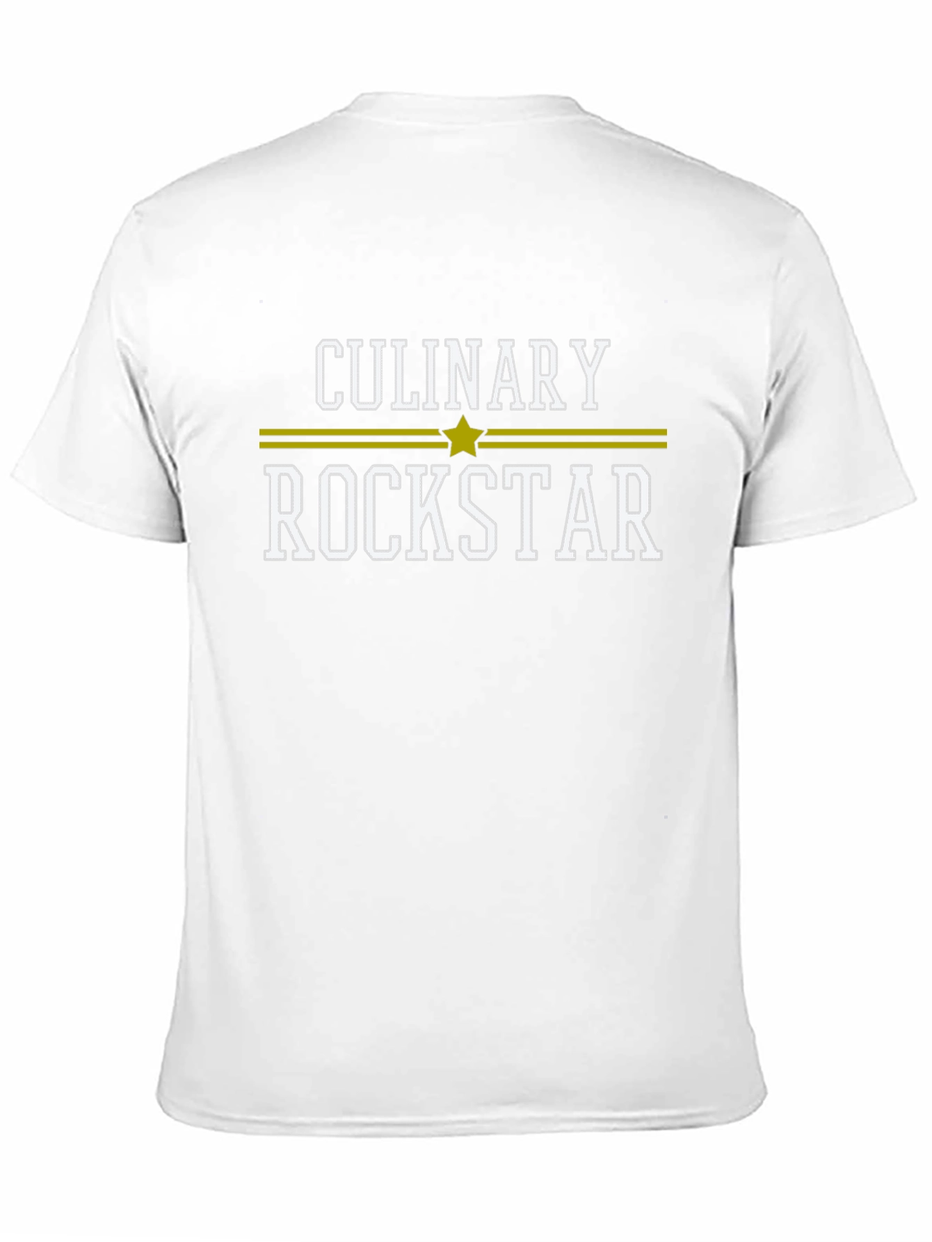 Culinary Rockstar Black Cotton Graphic T-Shirt