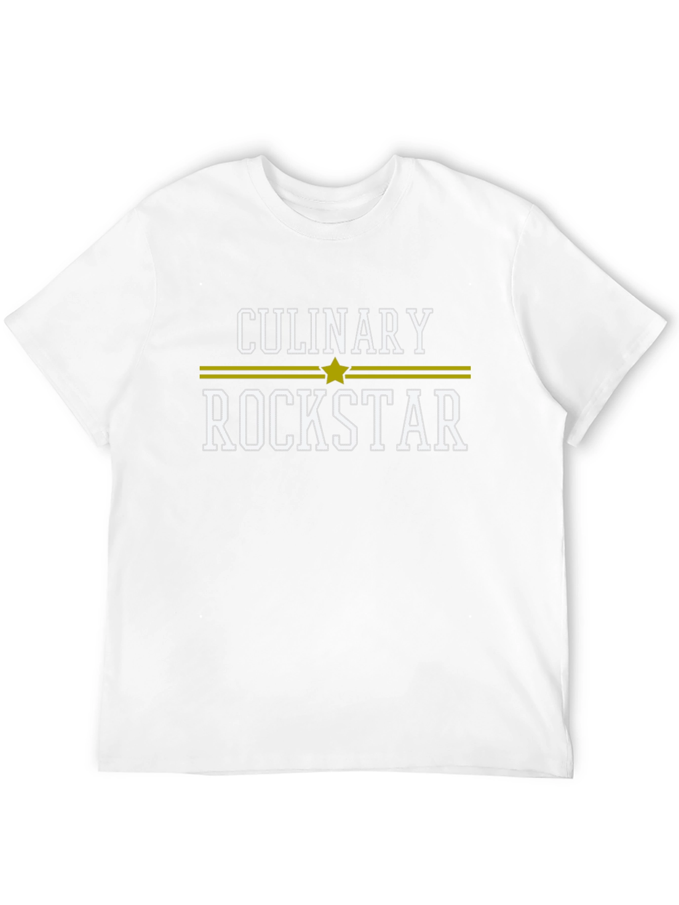 Culinary Rockstar Black Cotton Graphic T-Shirt