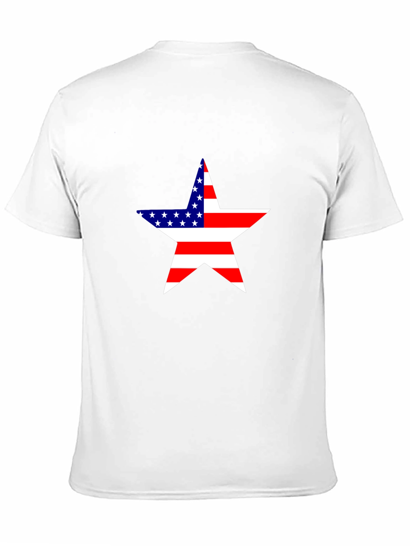 American Flag Star Black T-Shirt