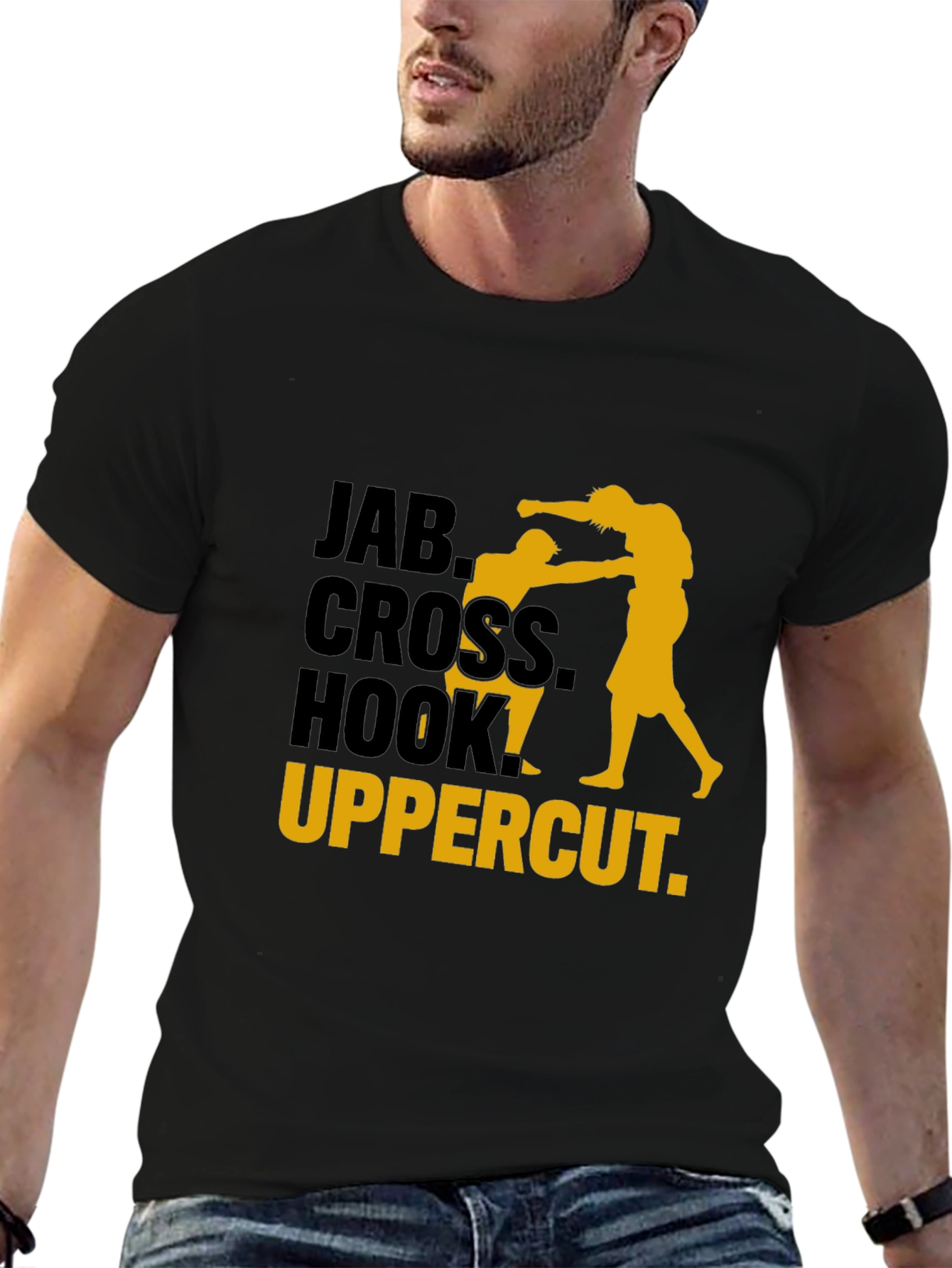 Boxing Moves T-Shirt - Jab Cross Hook Uppercut