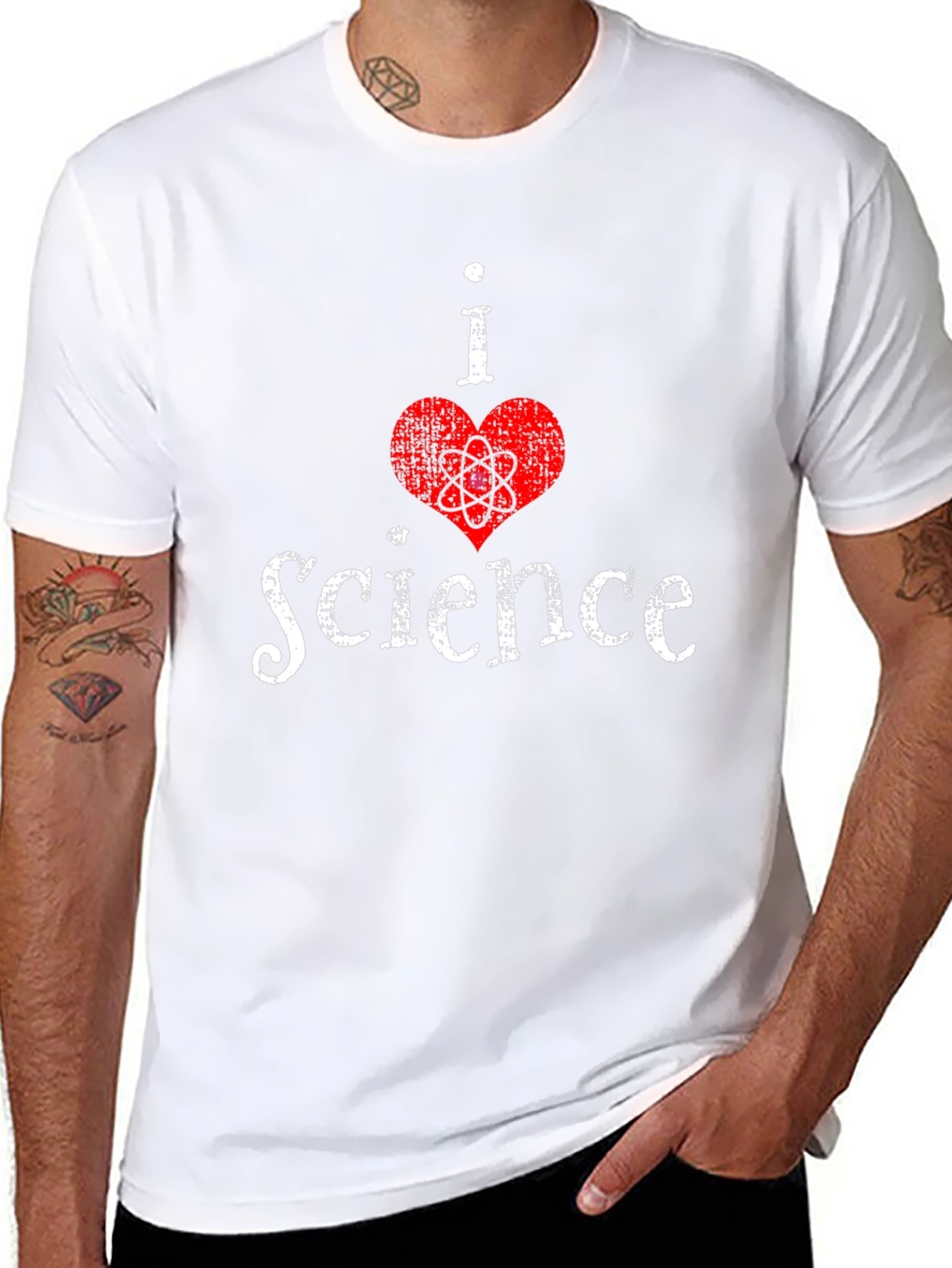 I Heart Science Black T-Shirt