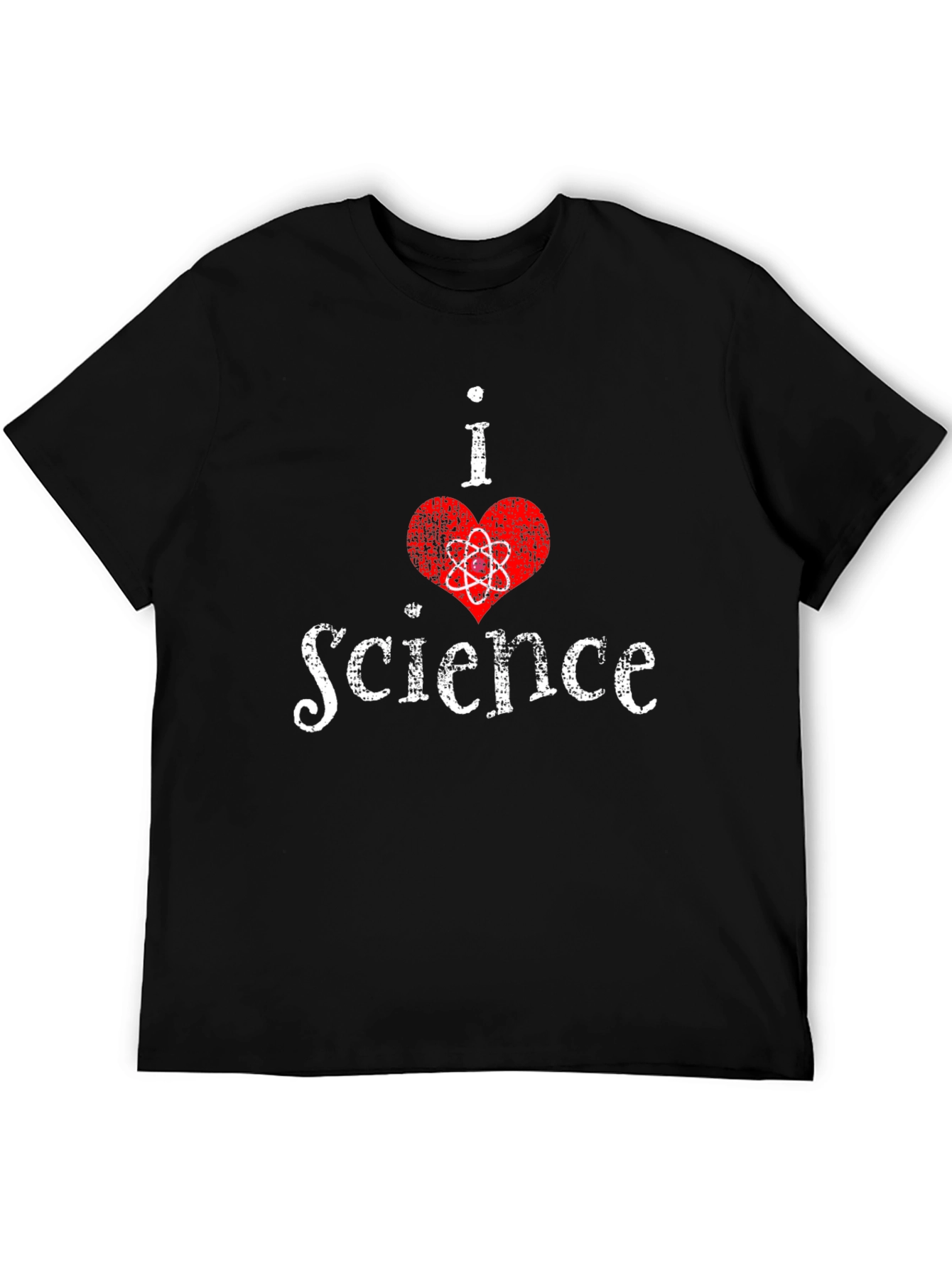 I Heart Science Black T-Shirt