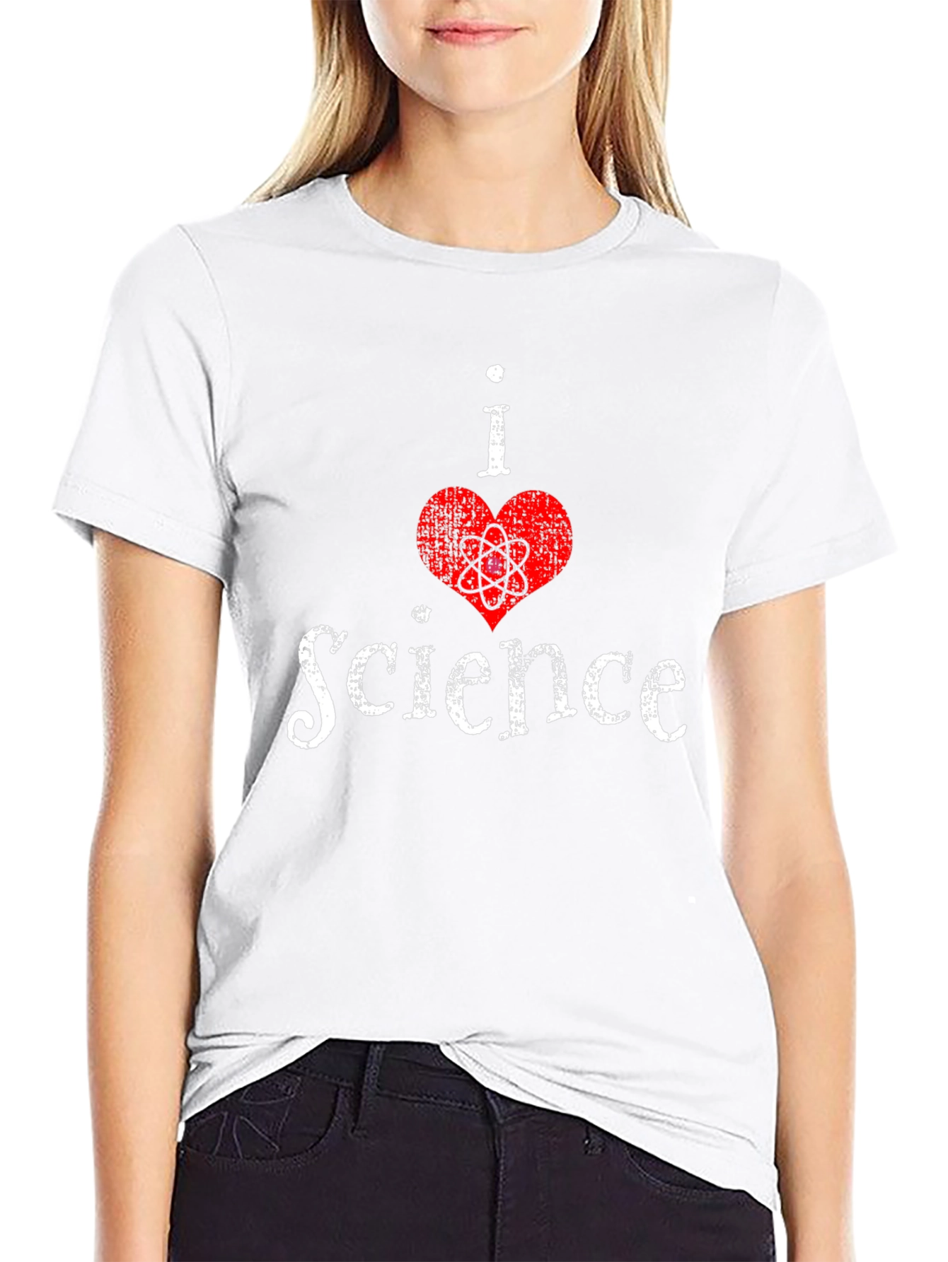 I Heart Science Black T-Shirt