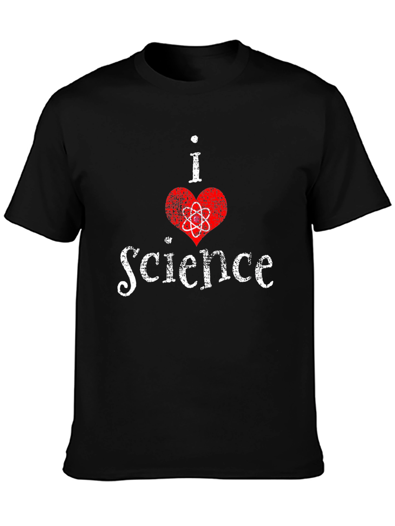 I Heart Science Black T-Shirt
