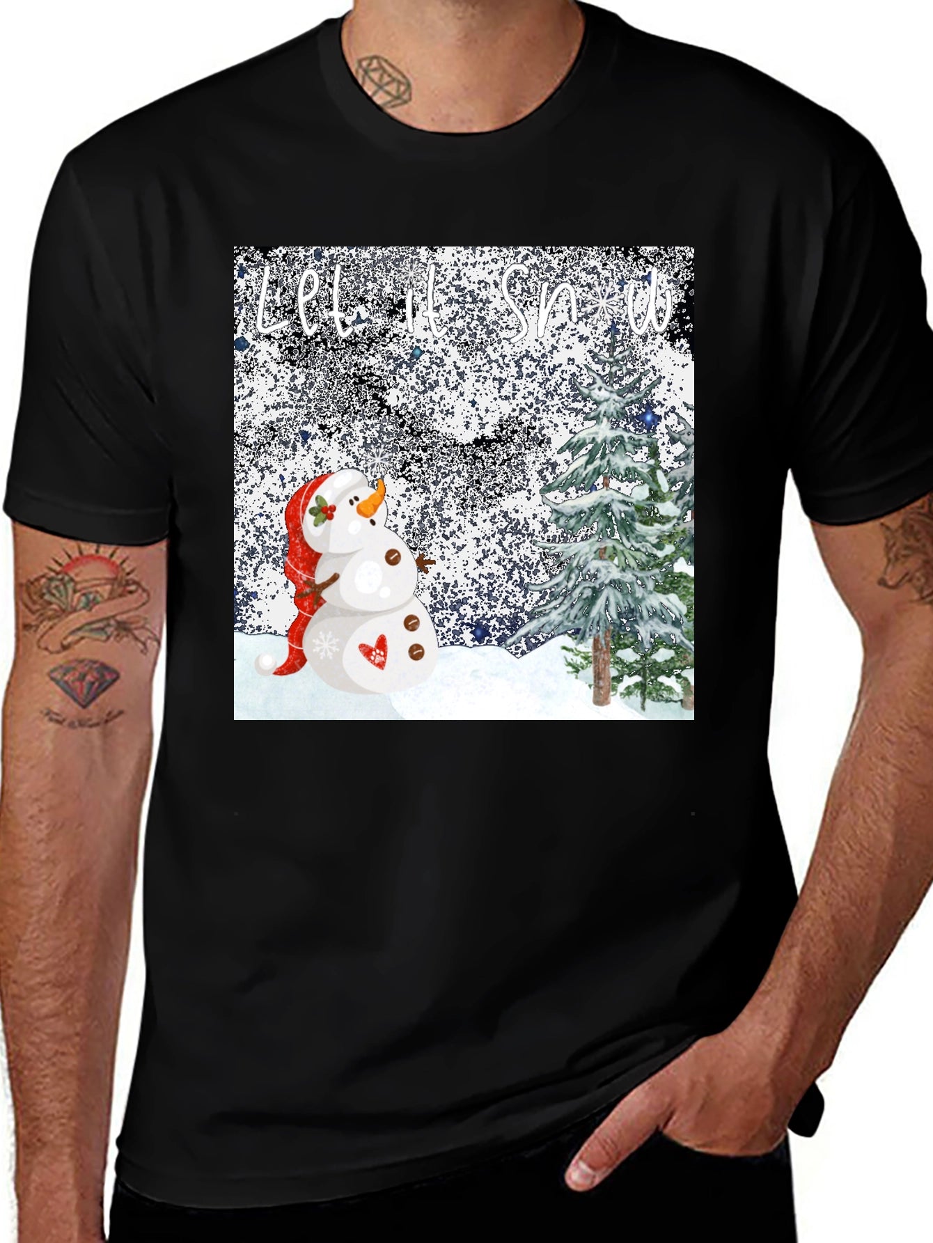 Let it Snow T-Shirt - Festive Winter Tee