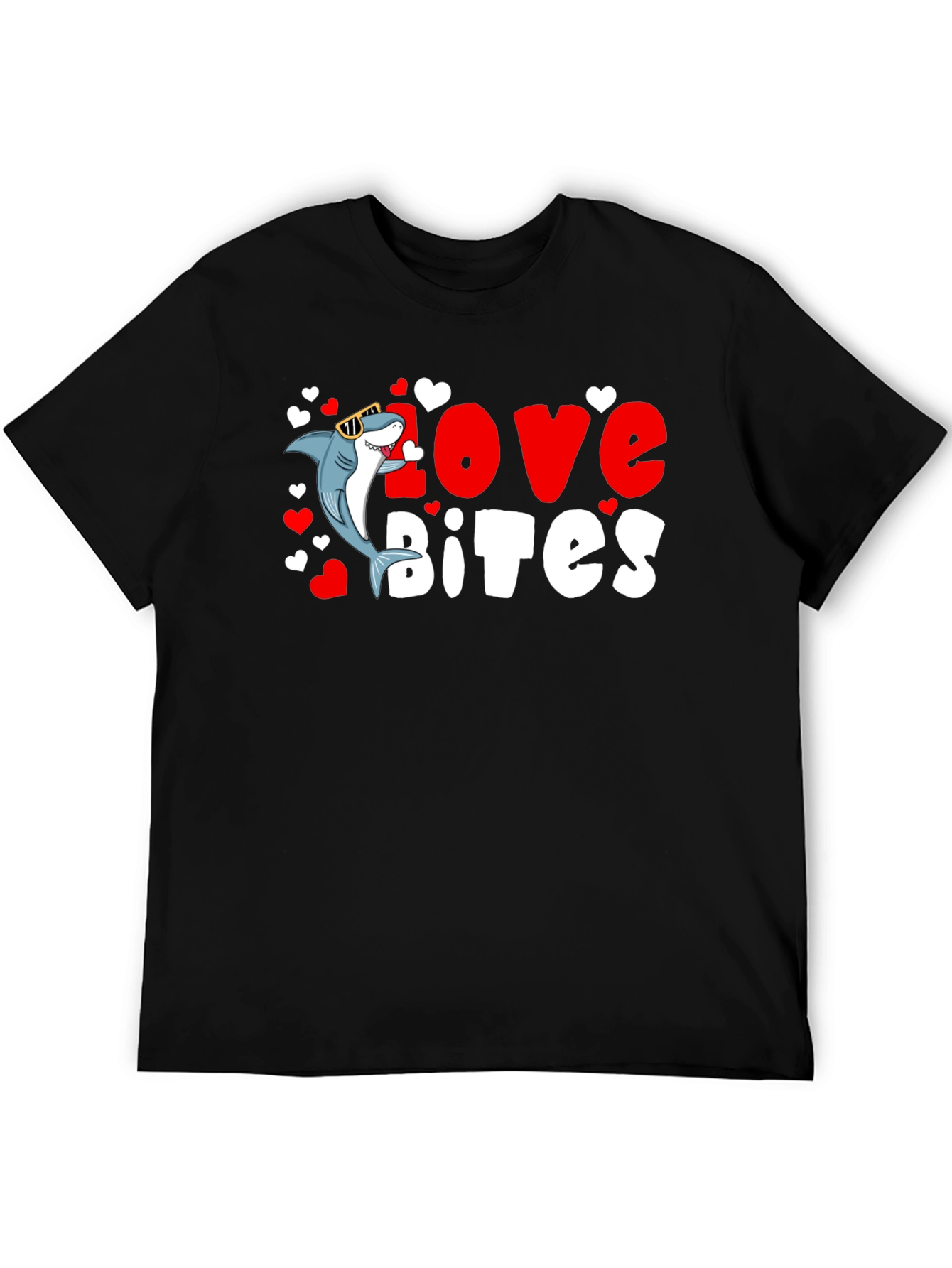 Love Bites Shark Valentines Day T-Shirt