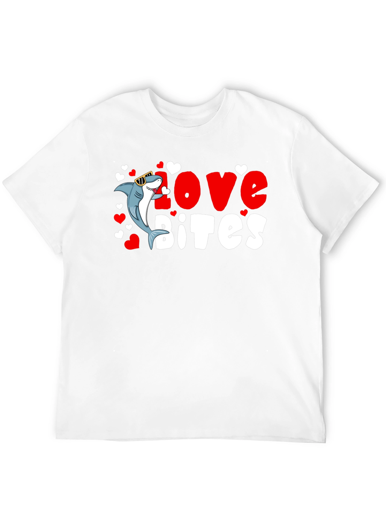 Love Bites Shark Valentines Day T-Shirt