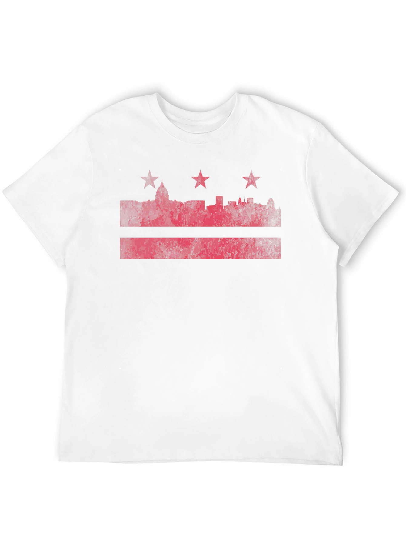 DC Flag T-Shirt - Distressed Red Print