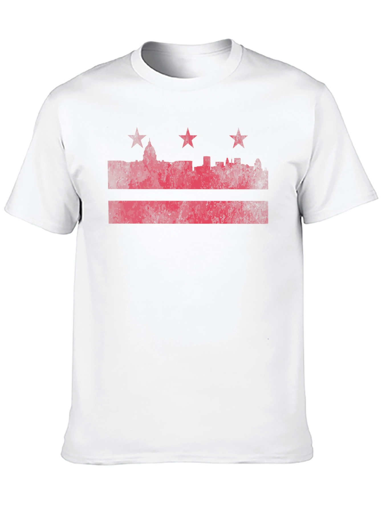 DC Flag T-Shirt - Distressed Red Print