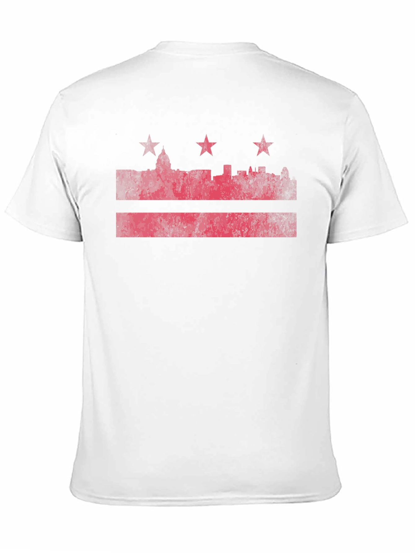 DC Flag T-Shirt - Distressed Red Print