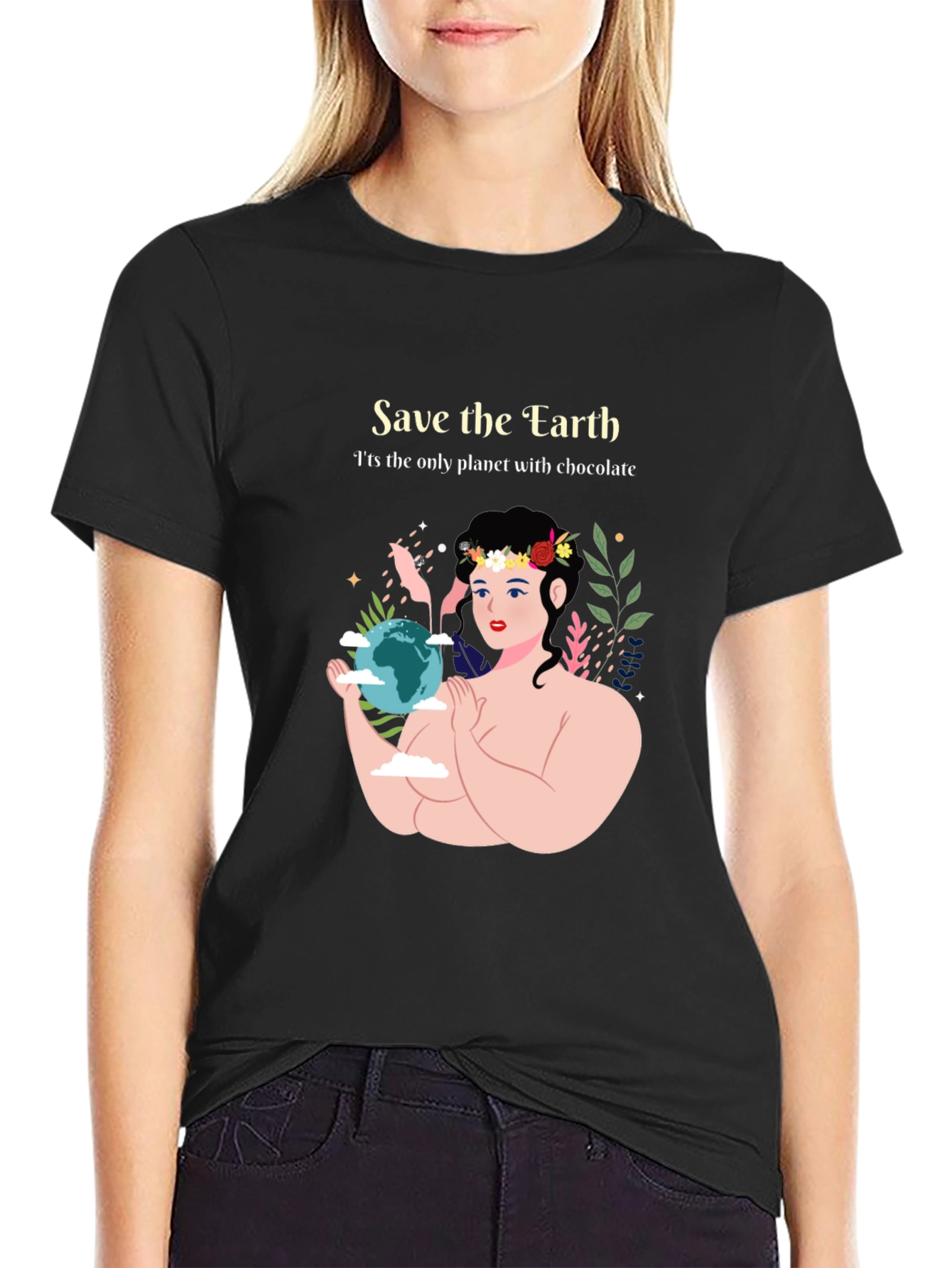 Save the Earth Chocolate T-Shirt