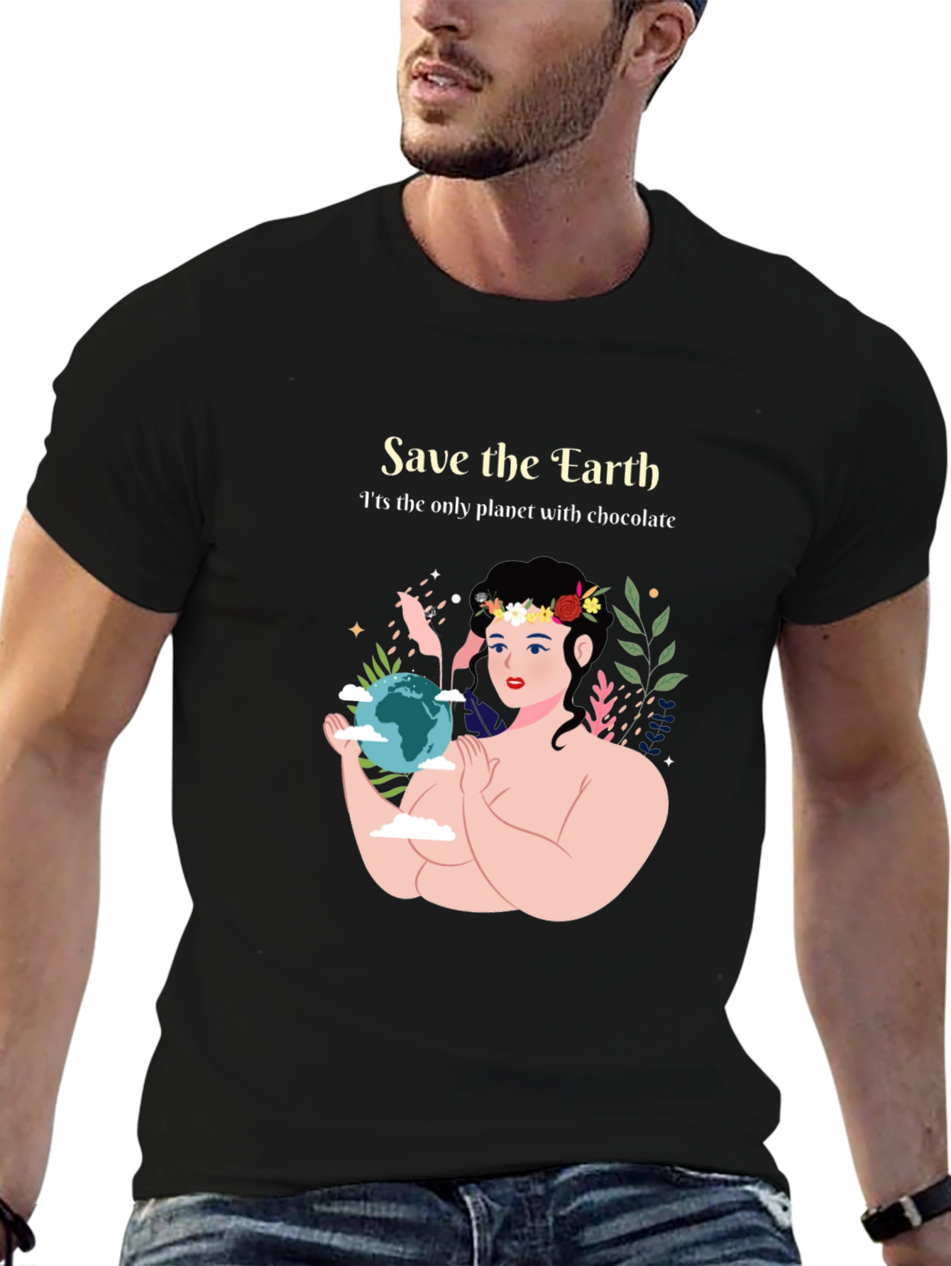 Save the Earth Chocolate T-Shirt