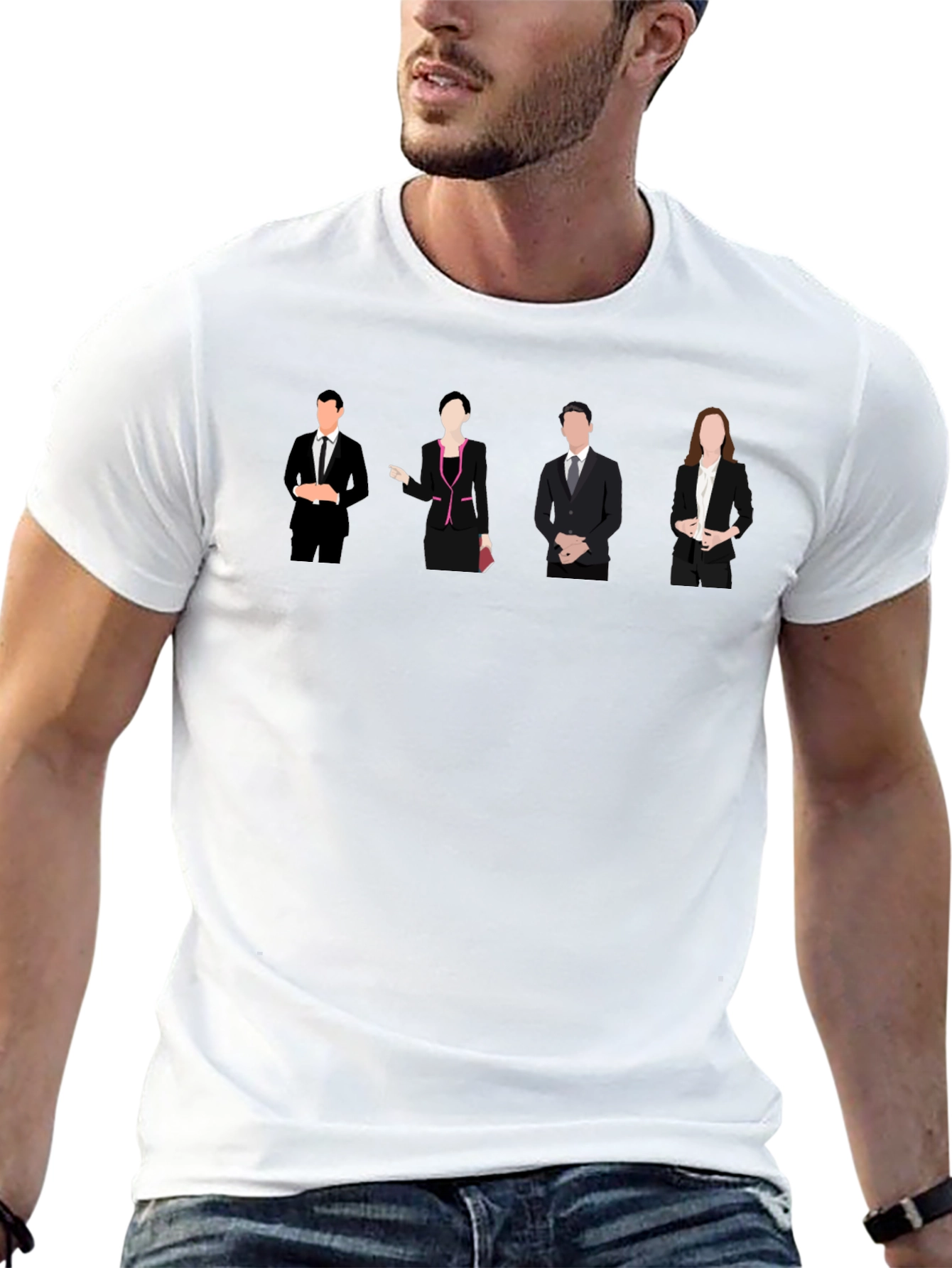 Succession T-Shirt | Black Crew Neck