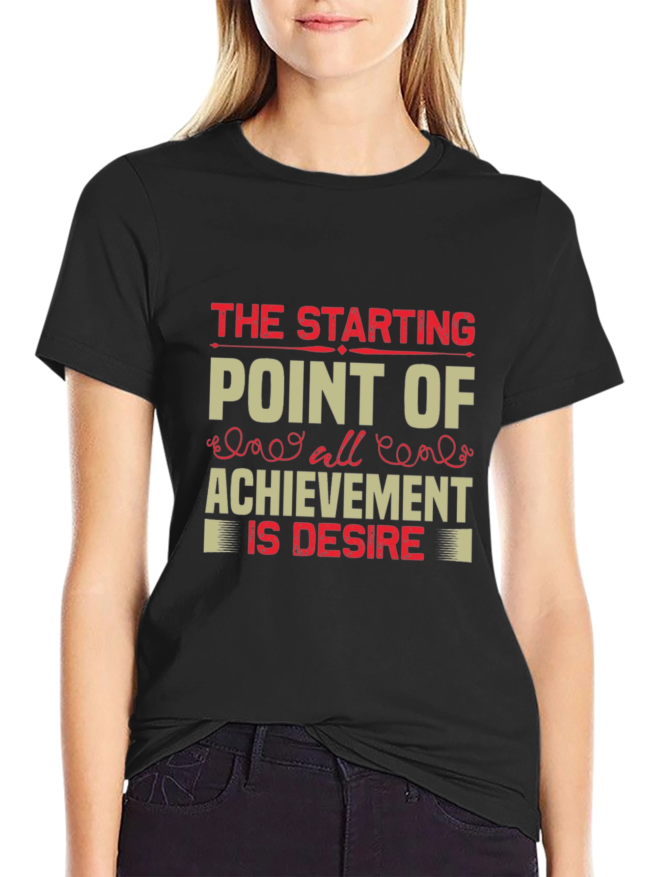 Inspirational Quote Graphic Tee - The Starting Point
