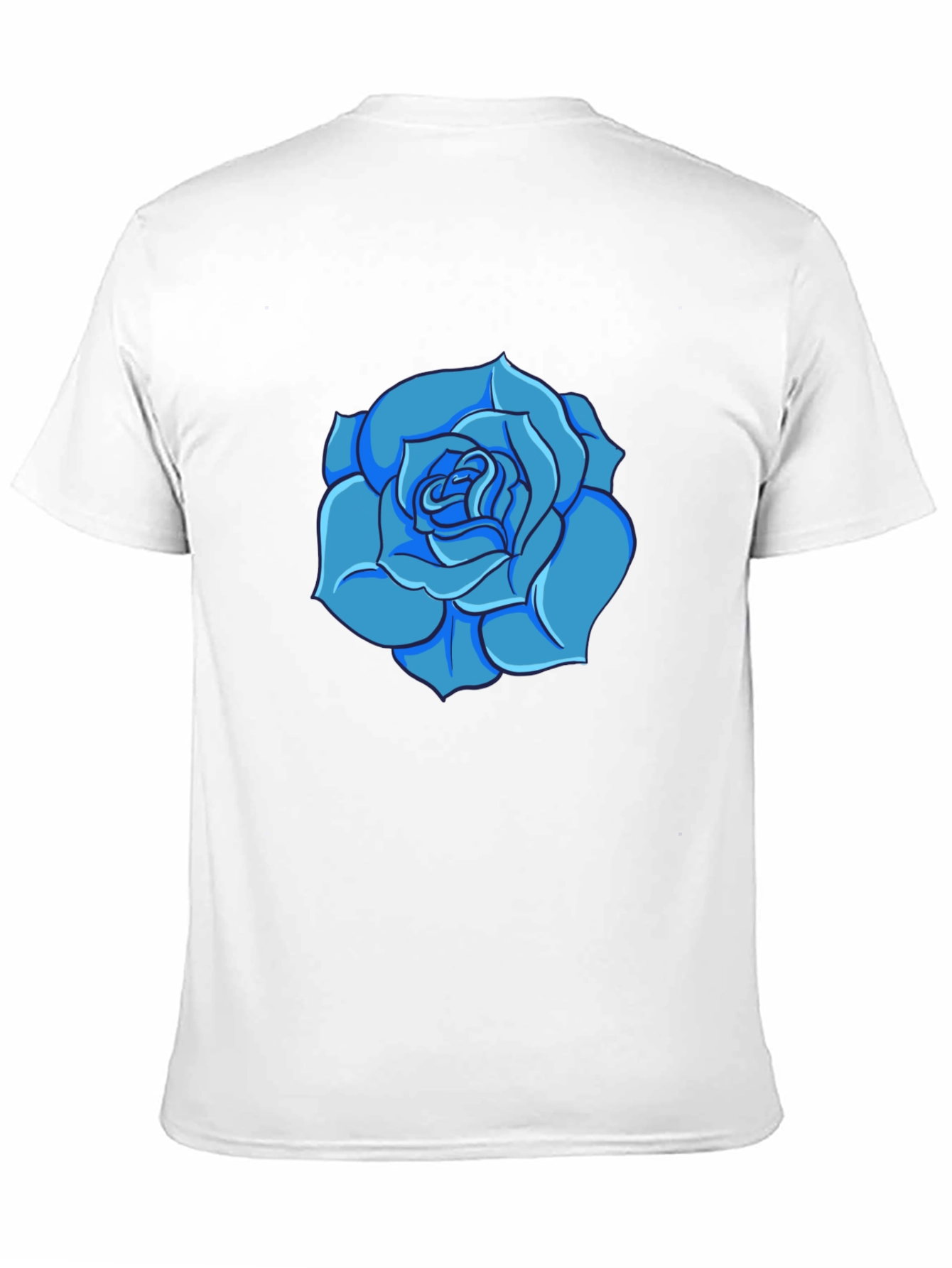 Blue Rose Graphic T-Shirt - Modern Style