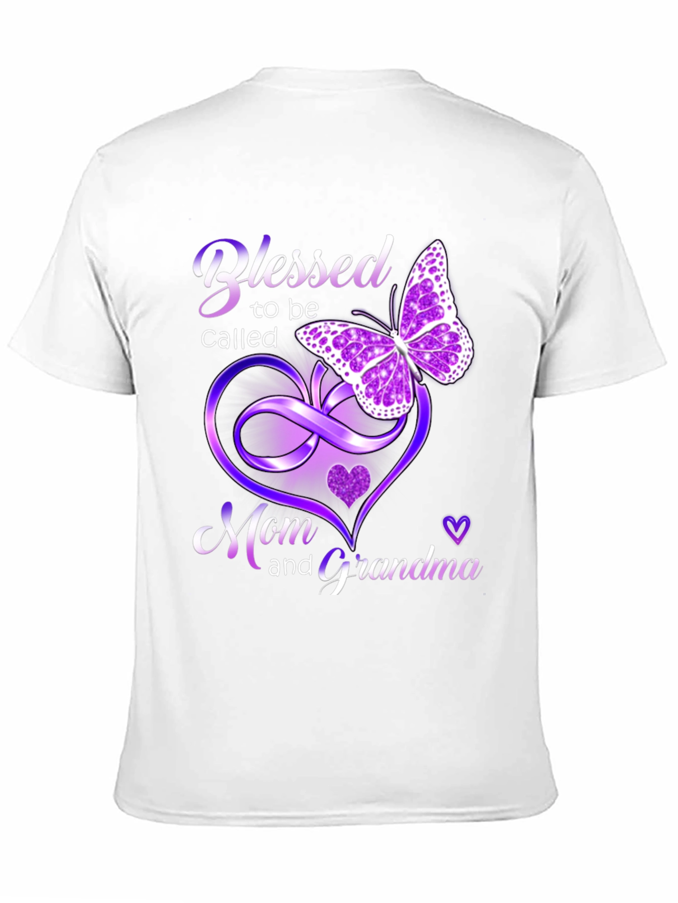 Blessed Mom and Grandma T-Shirt with Butterfly Design