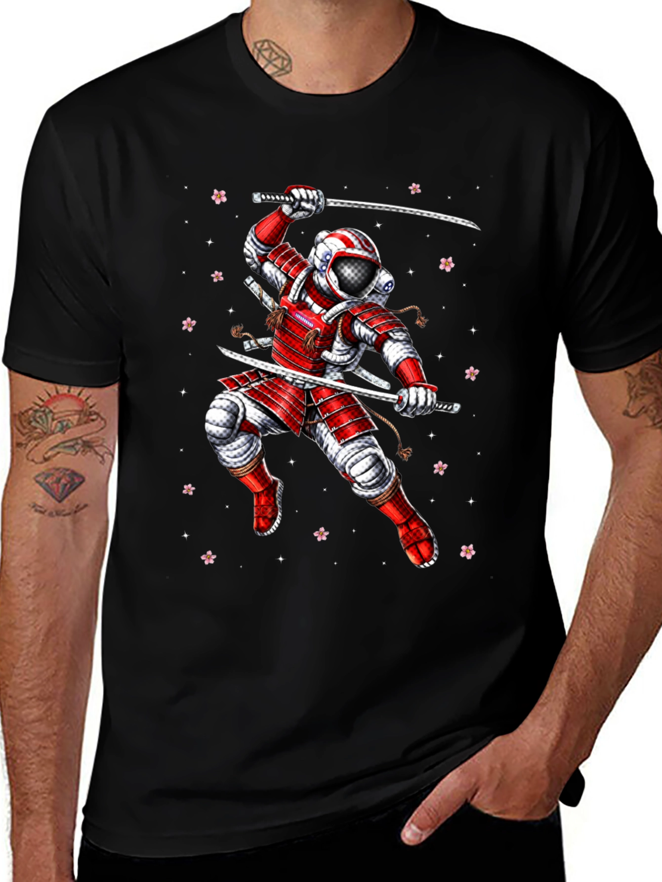 Astronaut Samurai Graphic Tee