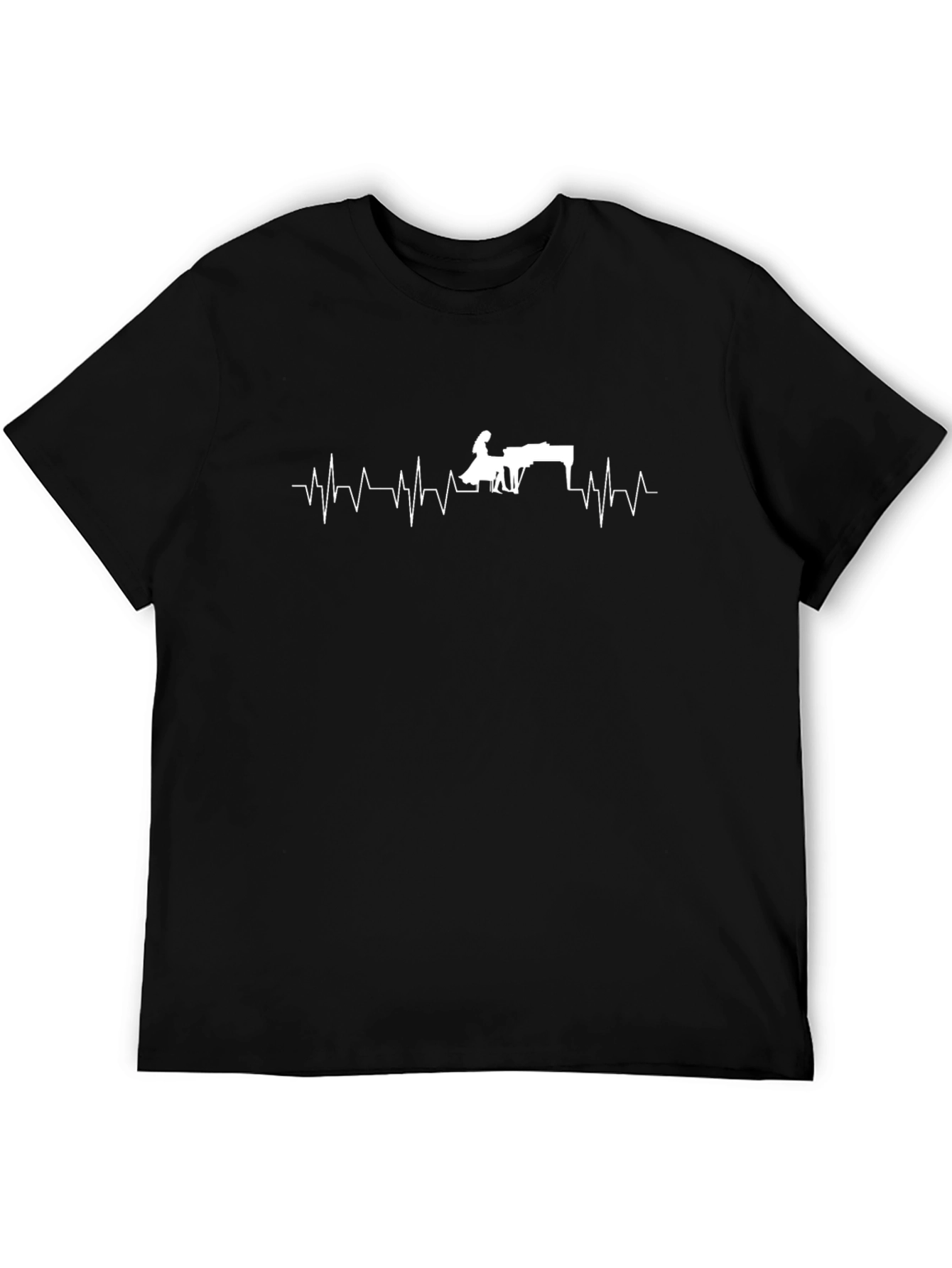 Piano Heartbeat T-Shirt - Musician Tee