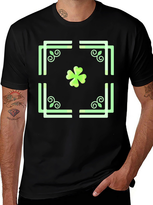 Lucky Clover Graphic Tee - Irish Pride Shirt