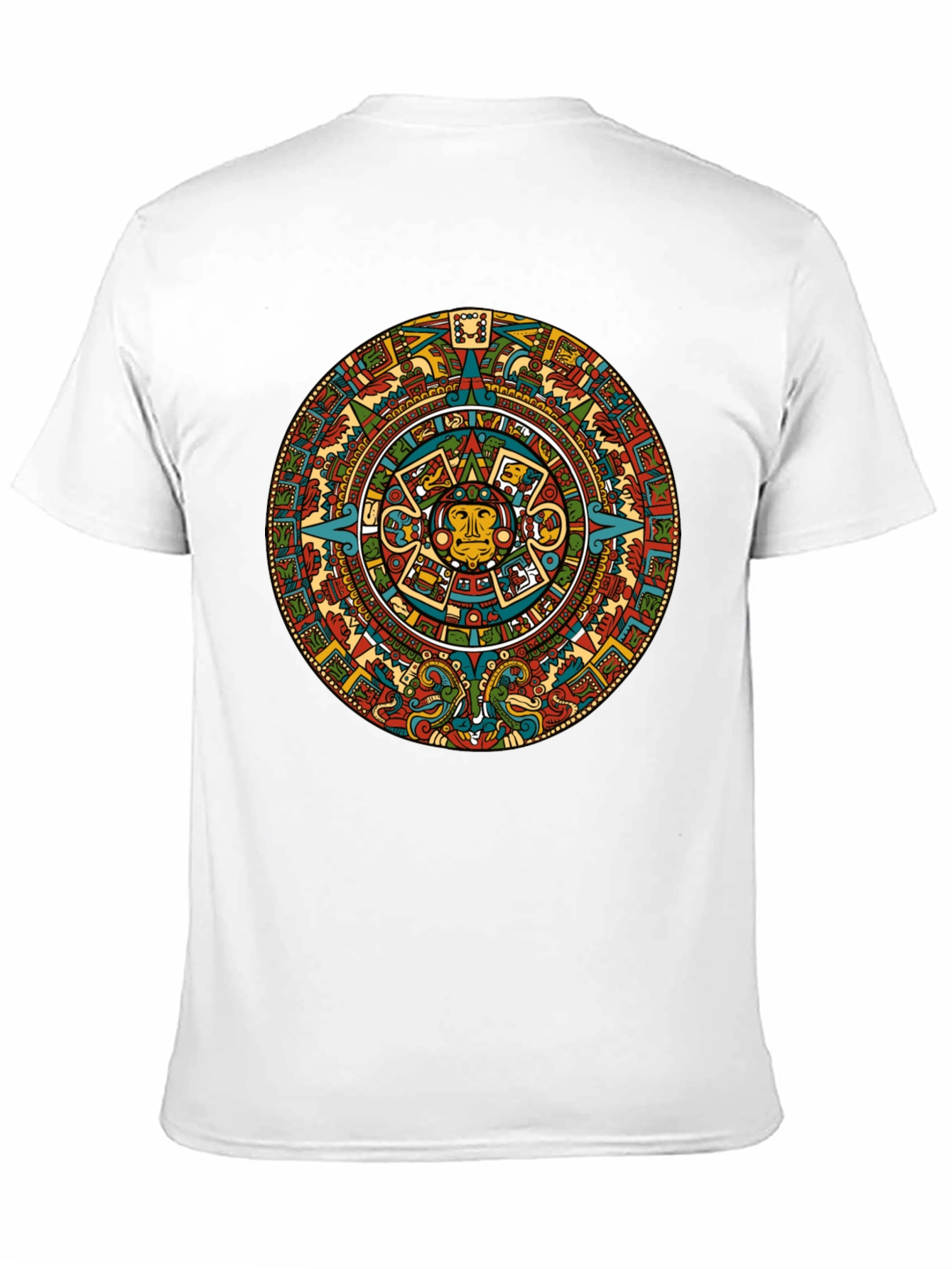 Aztec Calendar Graphic Print T-Shirt