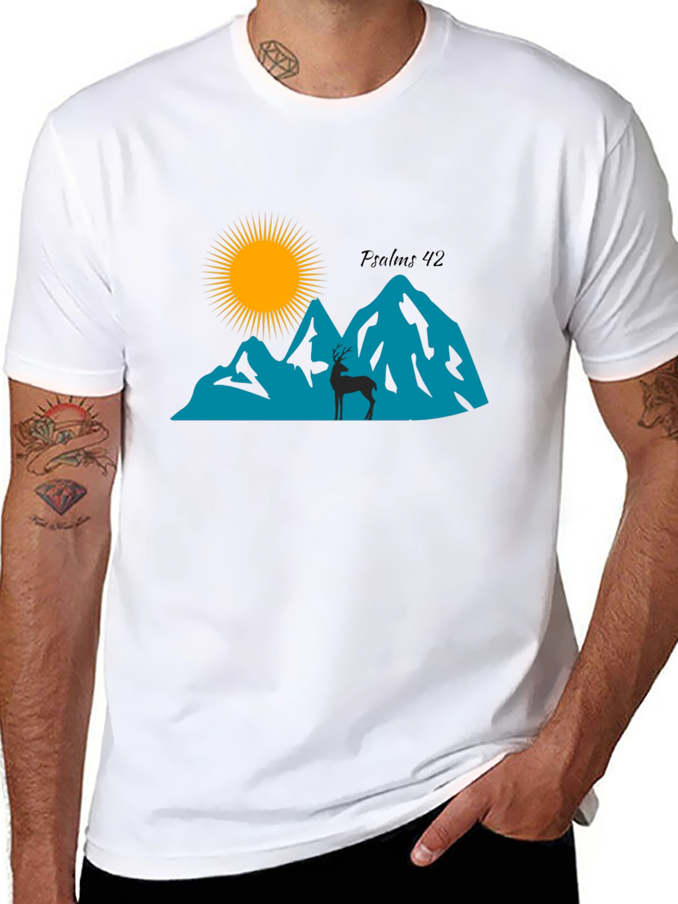 Psalms 42 Mountain Graphic T-Shirt