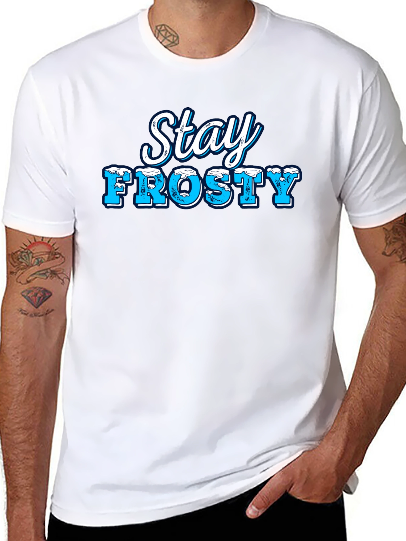 Stay Frosty Black Graphic Tee