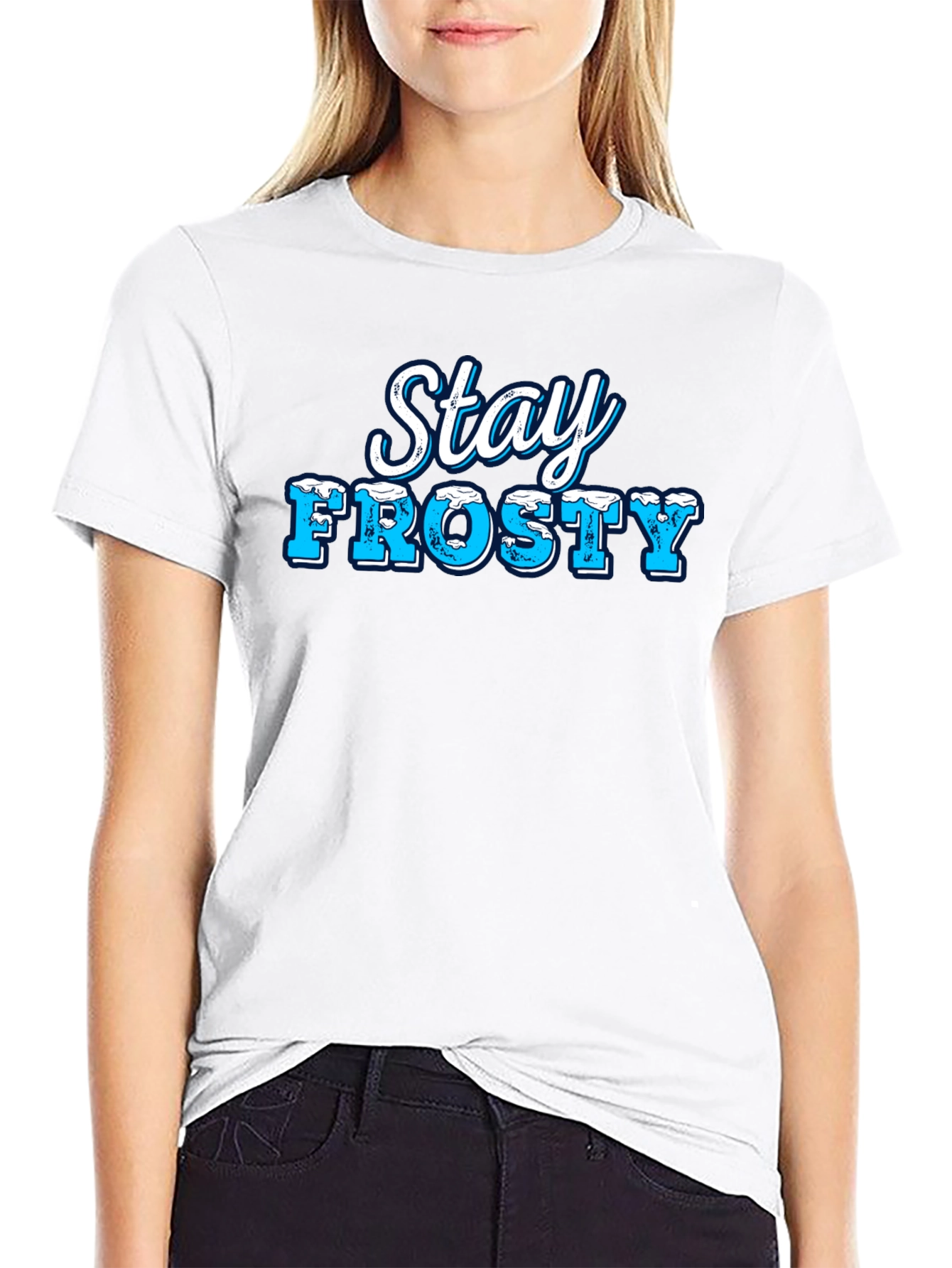 Stay Frosty Black Graphic Tee