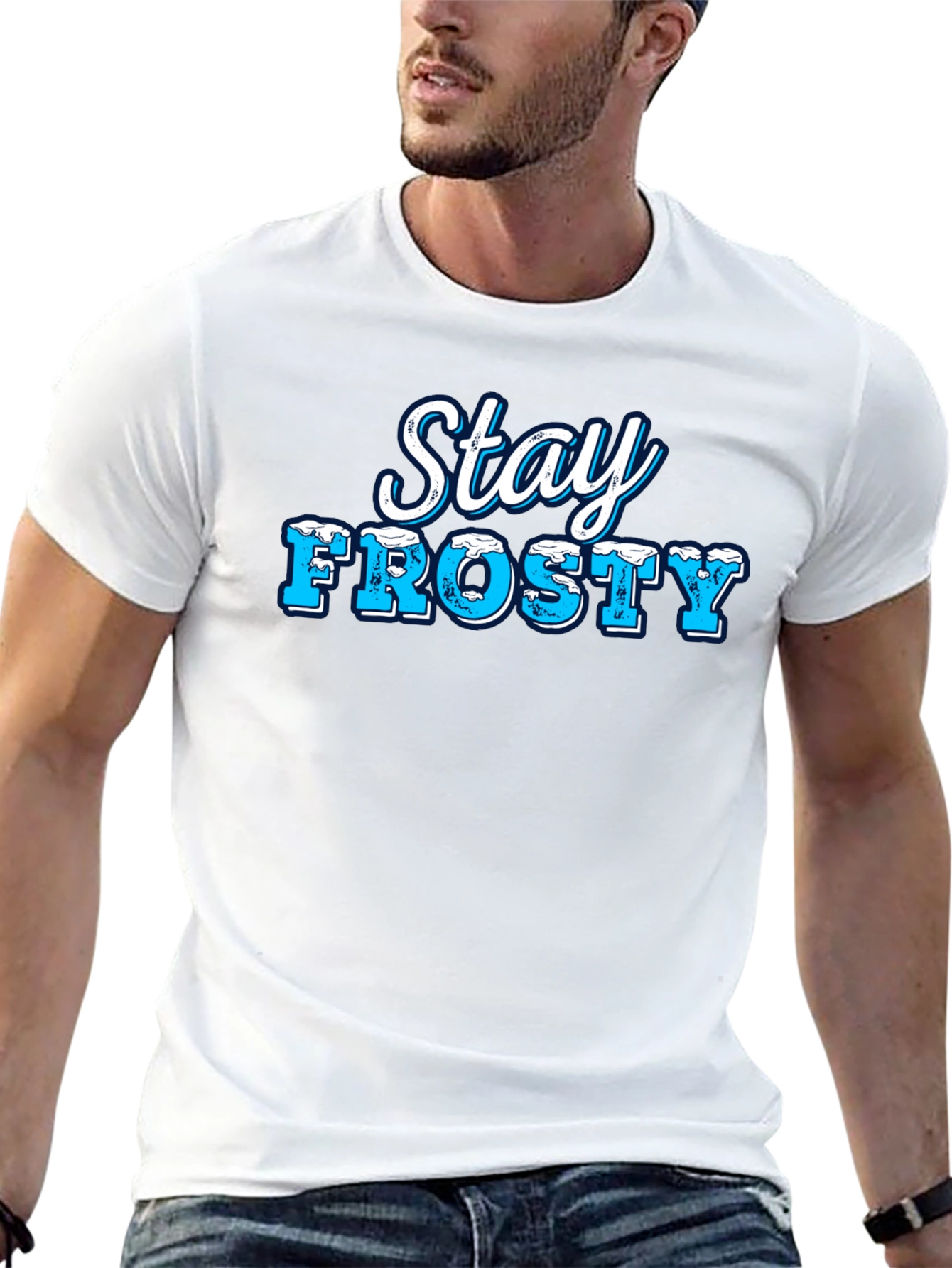 Stay Frosty Black Graphic Tee