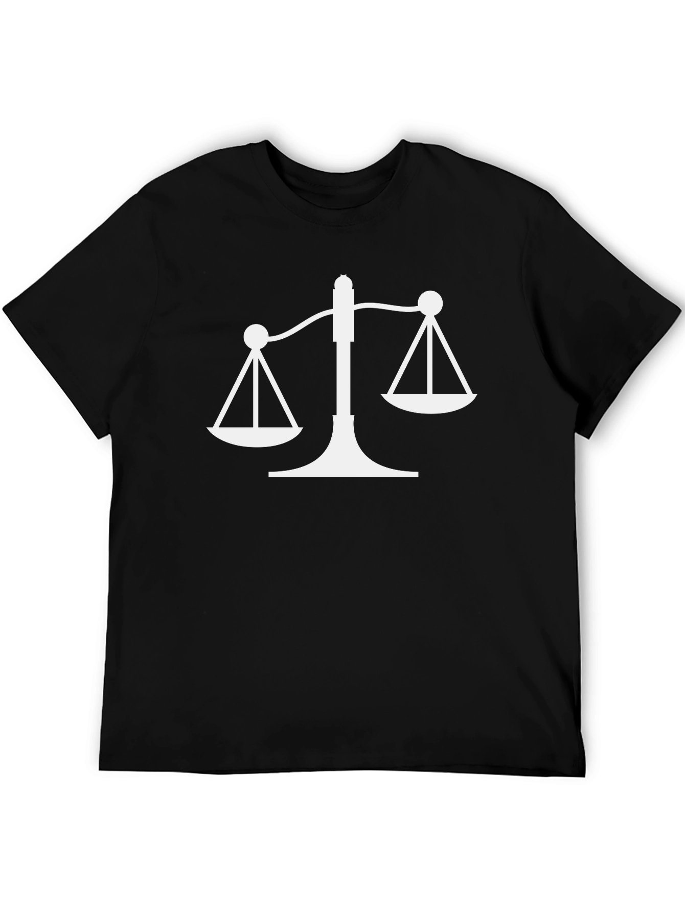 Scales of Justice Graphic Tee - Black