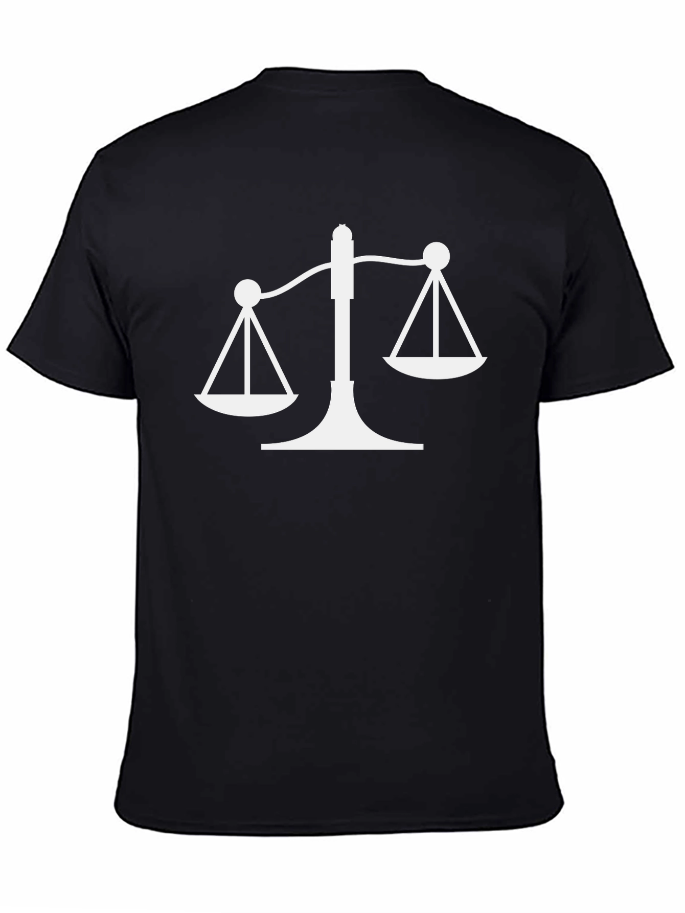 Scales of Justice Graphic Tee - Black