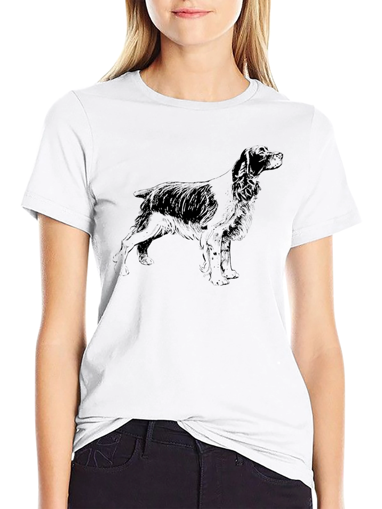 Dog Breed Graphic Tee - Black