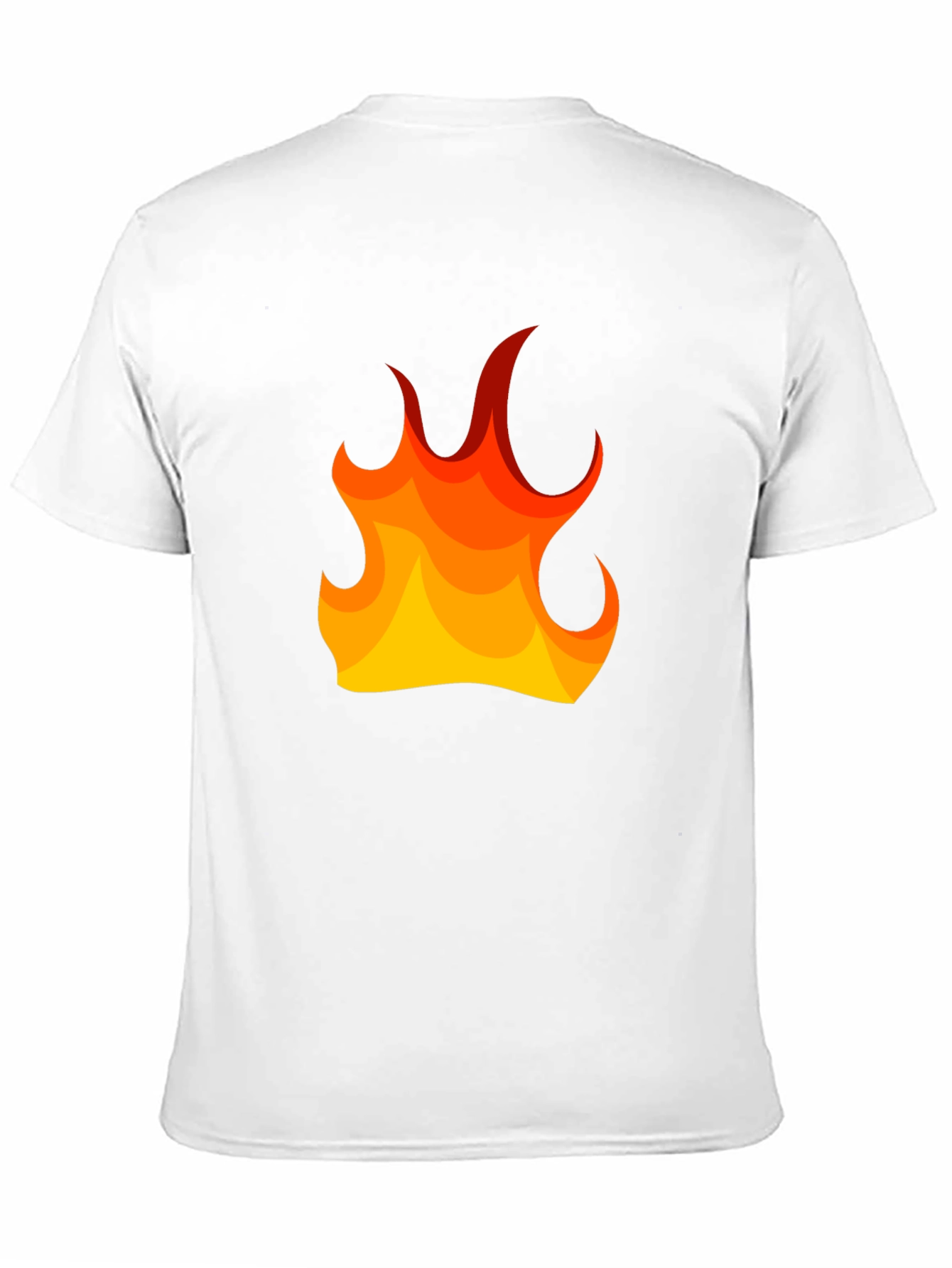 Fiery Flame Graphic Tee - Mens Black T-Shirt