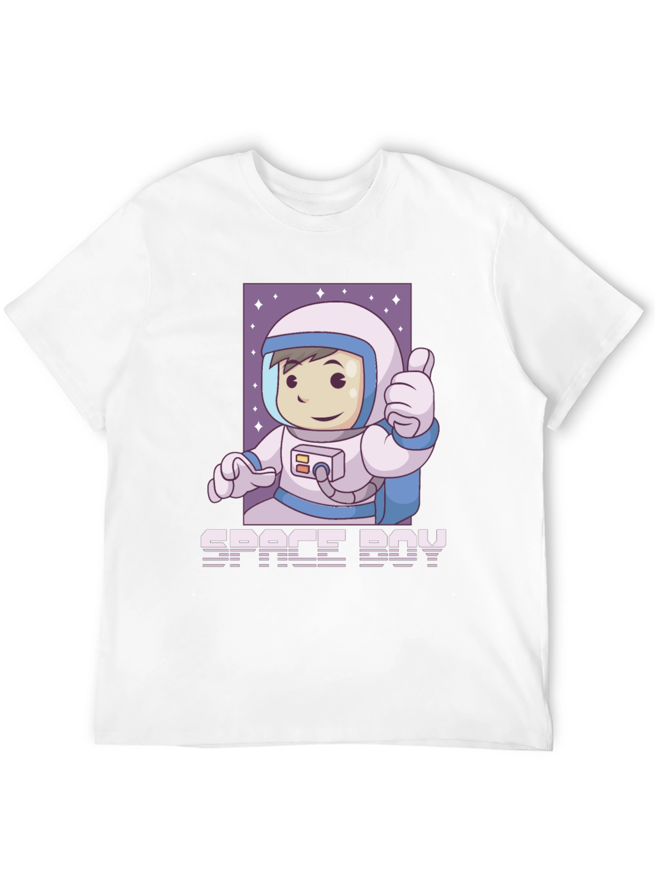 Space Boy Graphic T-Shirt - Black