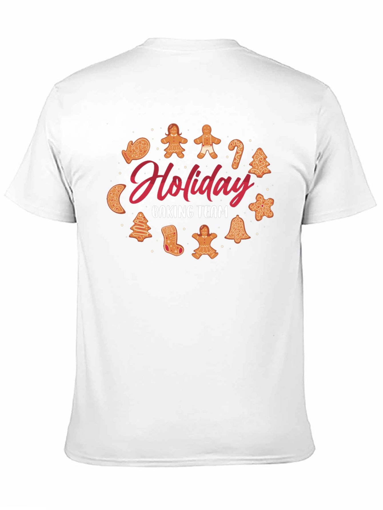 Holiday Baking Team Black Crew Neck T-Shirt