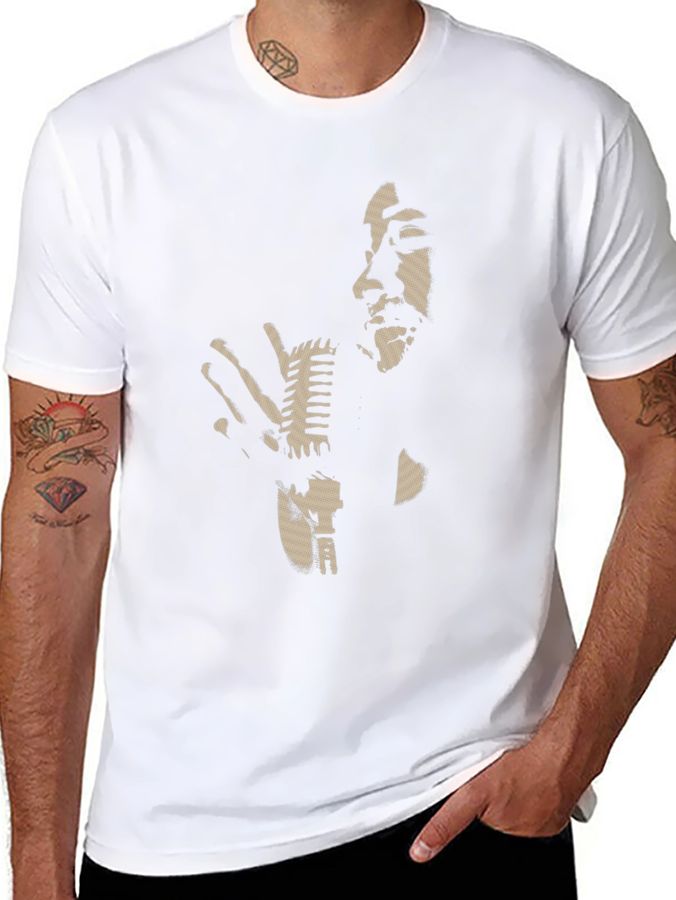 Retro Singer Graphic Tee - Classic Black T-Shirt