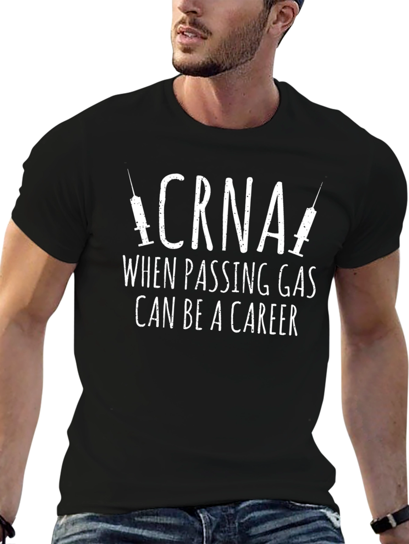 CRNA Passing Gas Career Graphic Tee