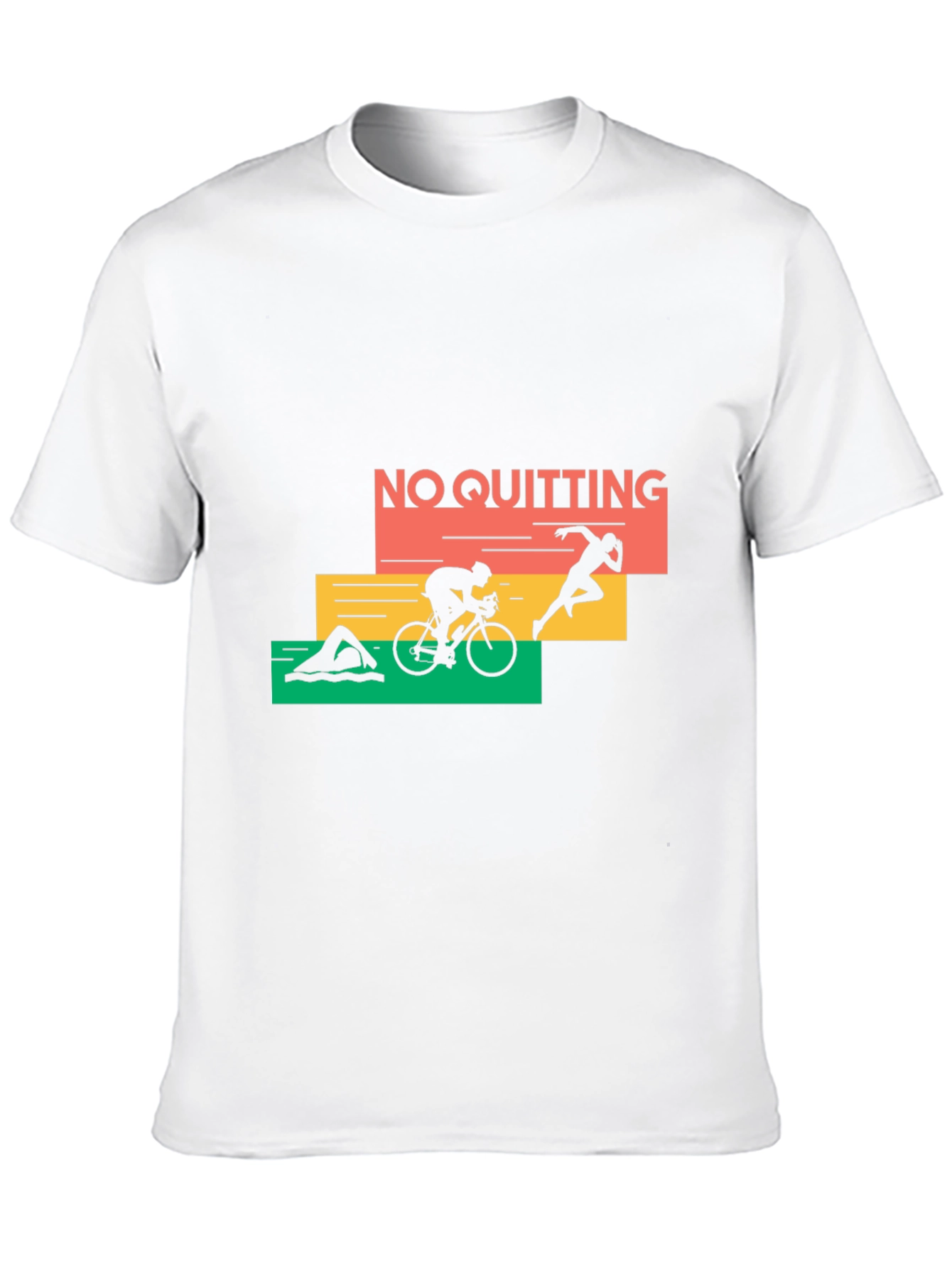 No Quitting Triathlon T-Shirt - Black