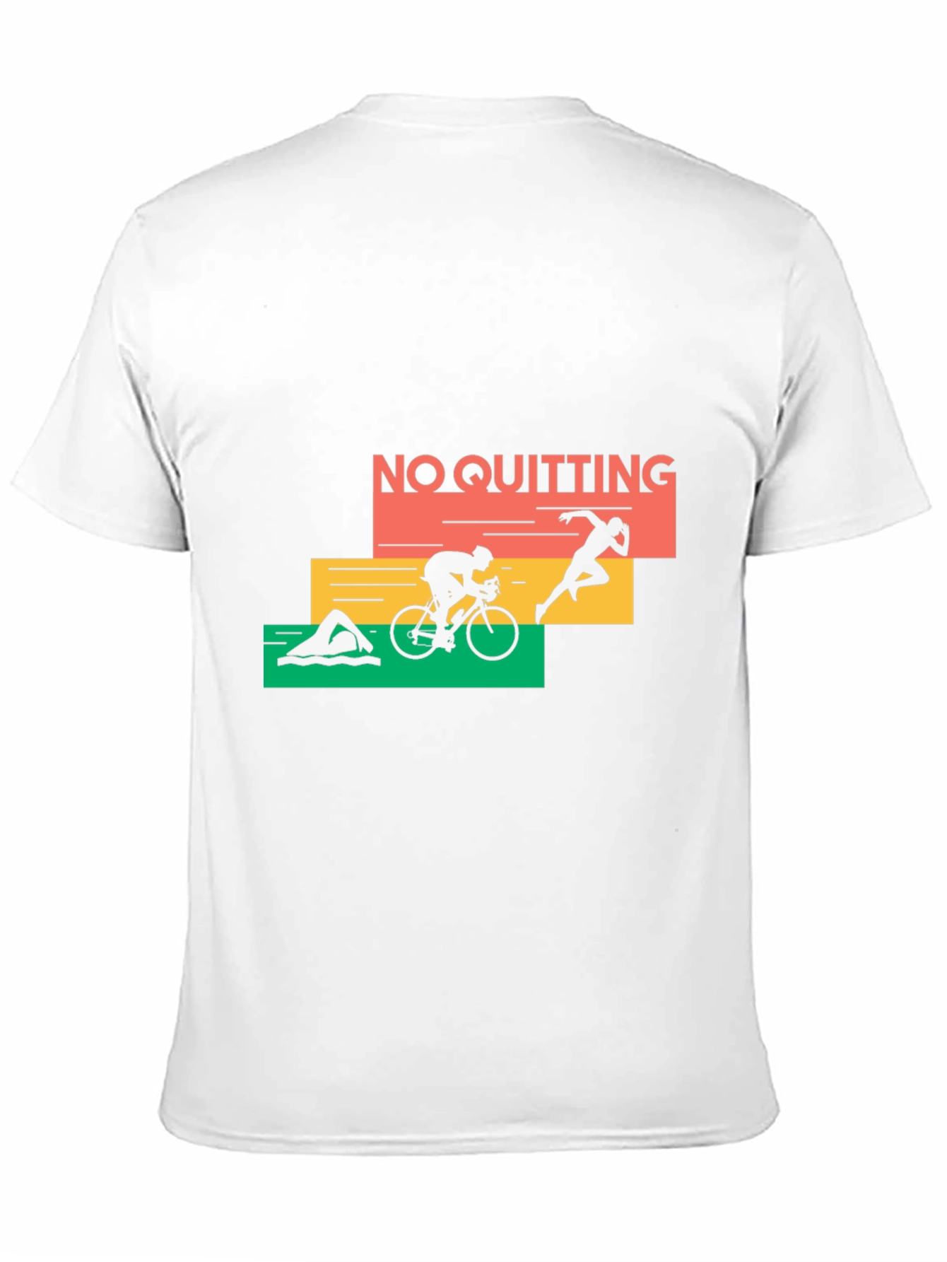No Quitting Triathlon T-Shirt - Black