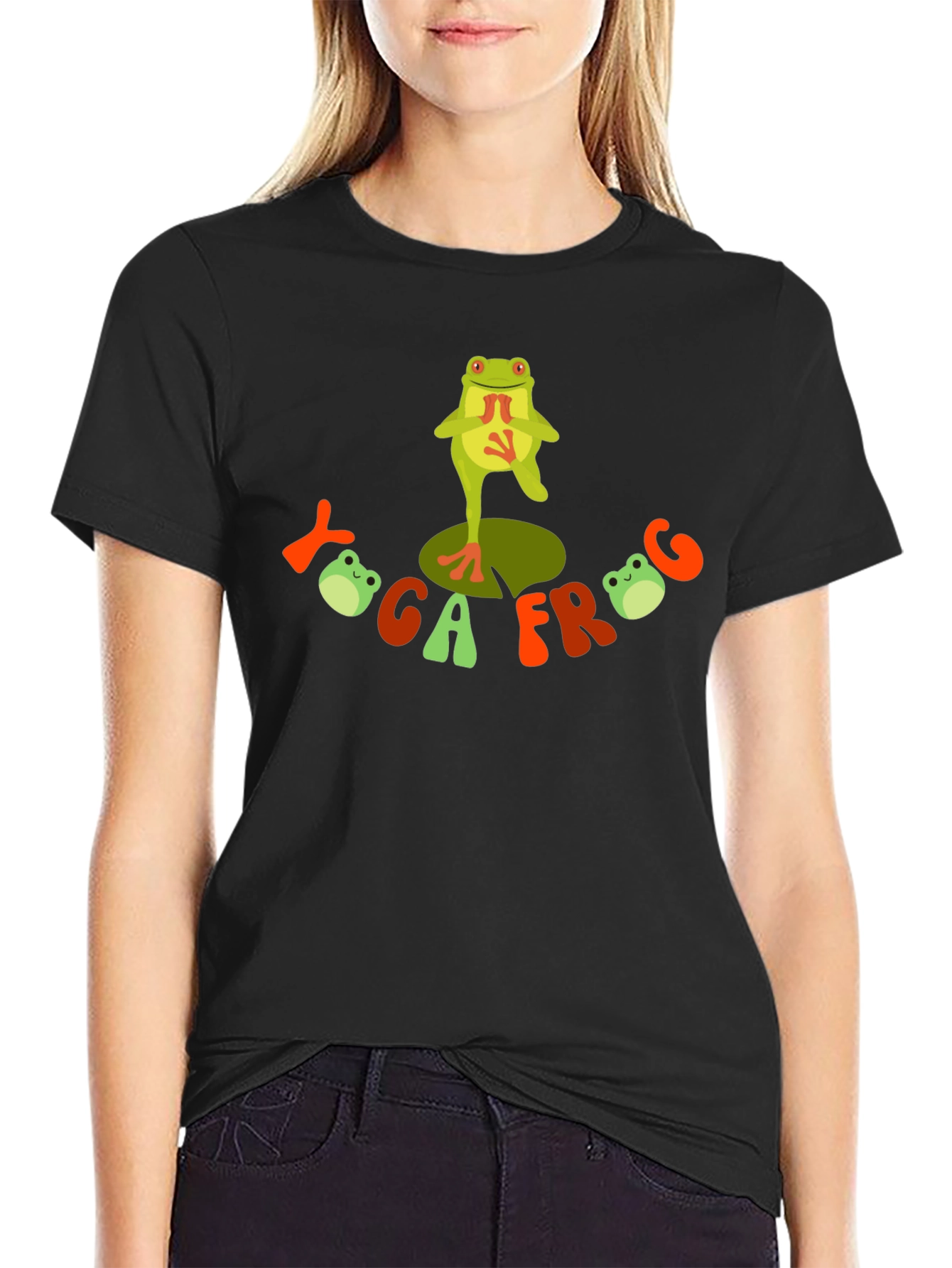 Yoga Frog Graphic T-Shirt