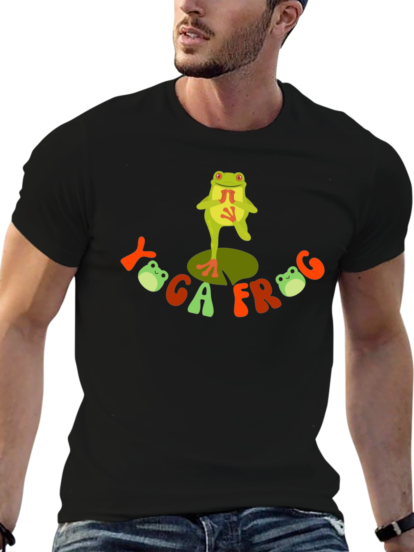 Yoga Frog Graphic T-Shirt