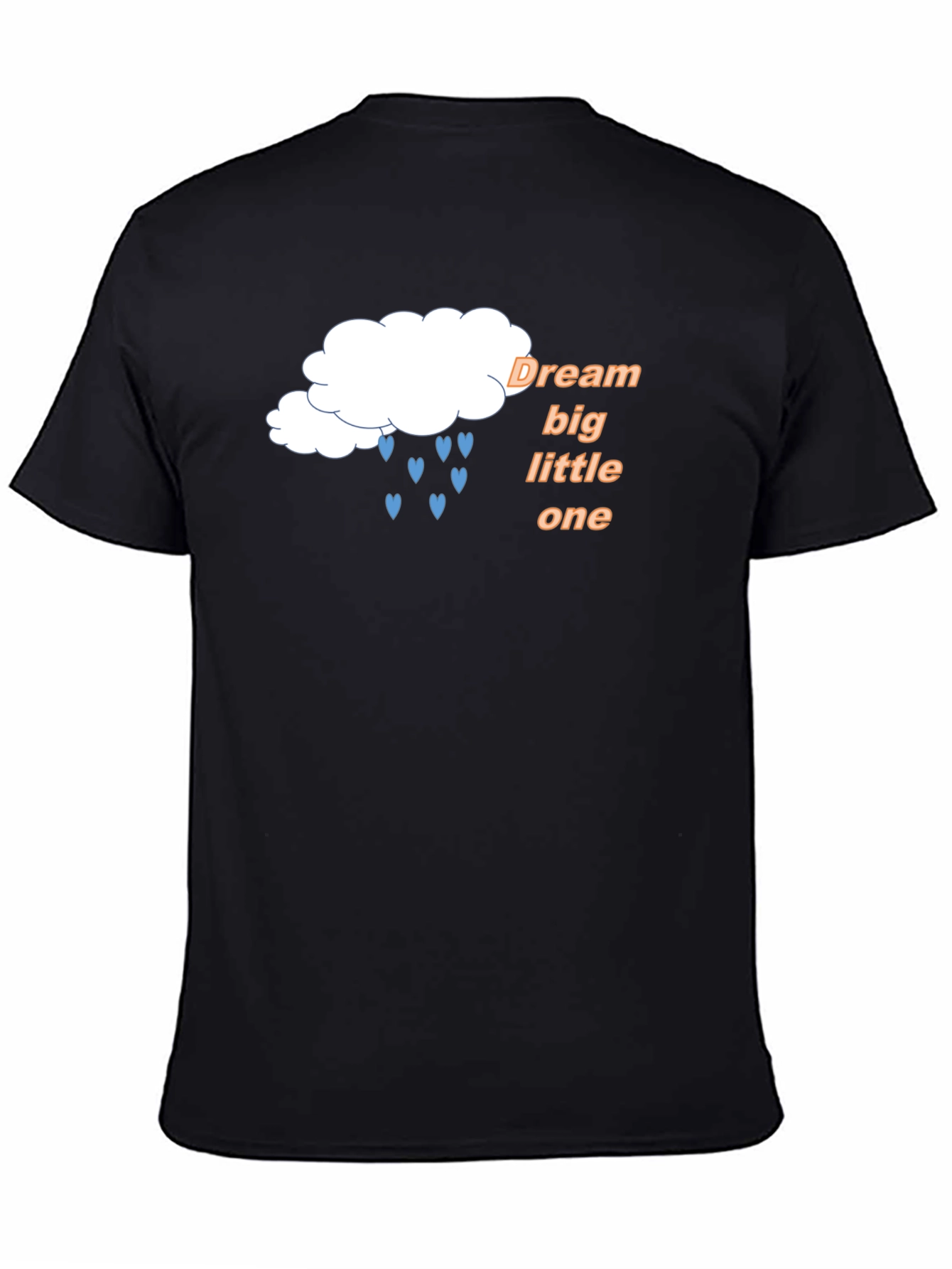 Dream Big Little One Black Graphic T-Shirt