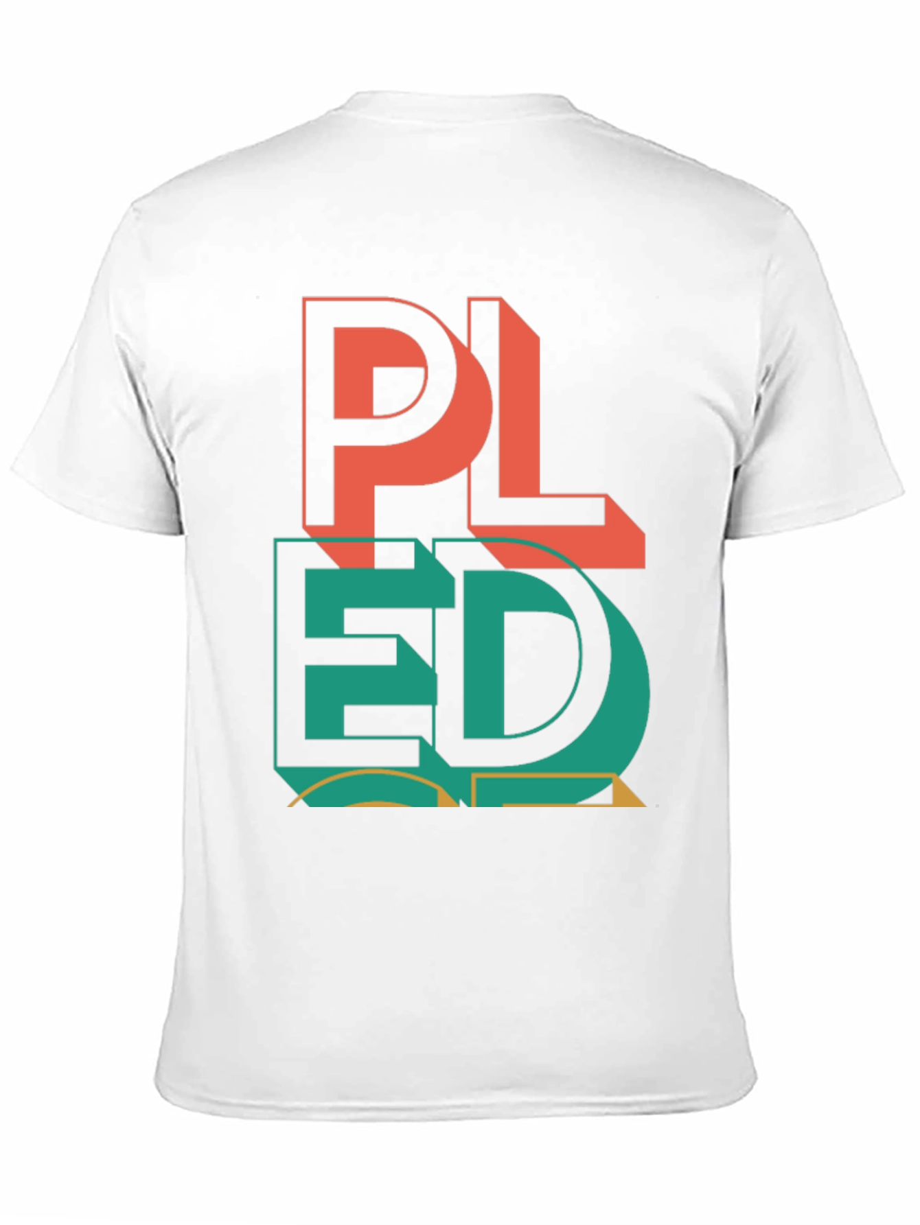 PLEDGE Graphic Print Black T-Shirt