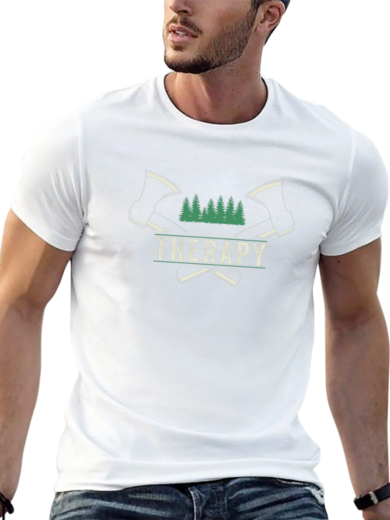 Therapy Axes and Trees Graphic T-Shirt