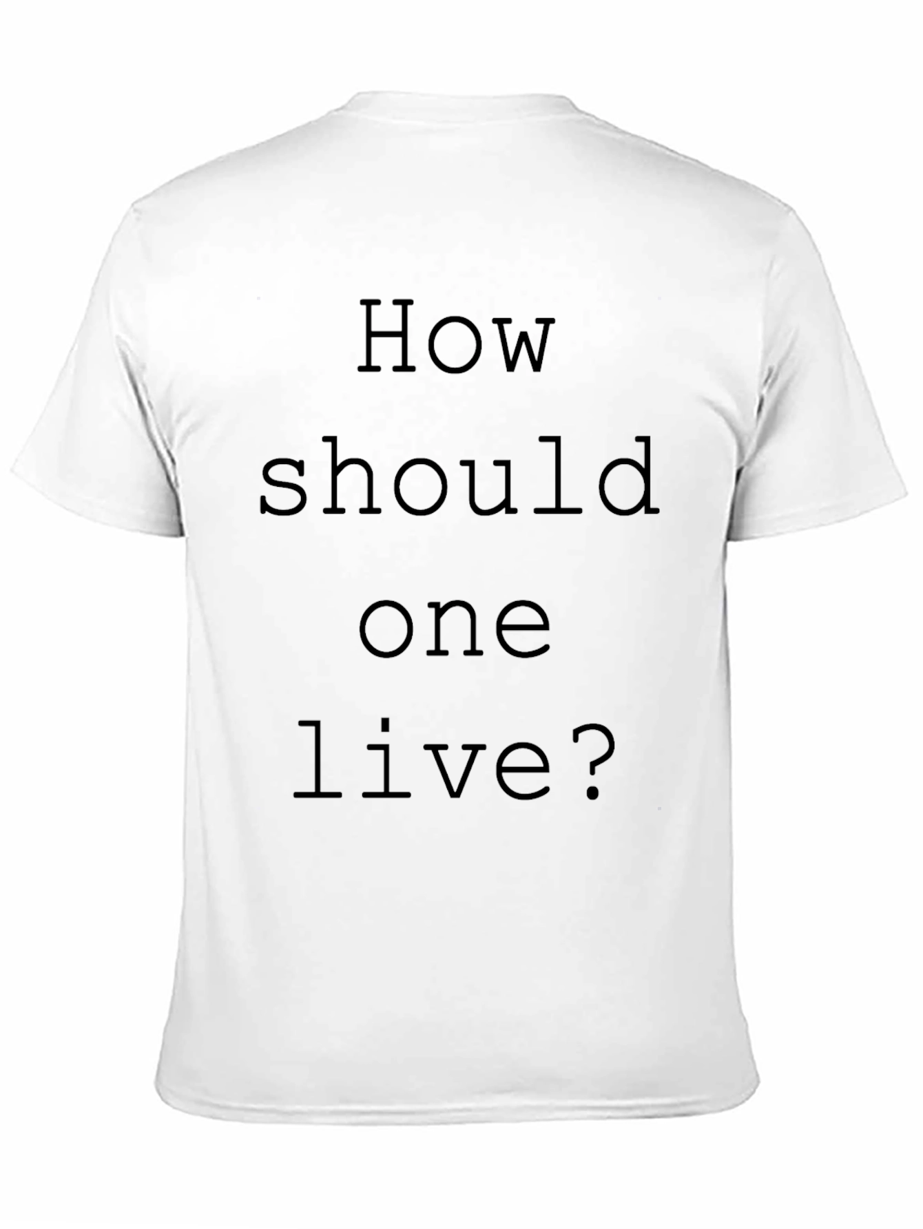 Philosophical Statement T-Shirt - How Should One Live?