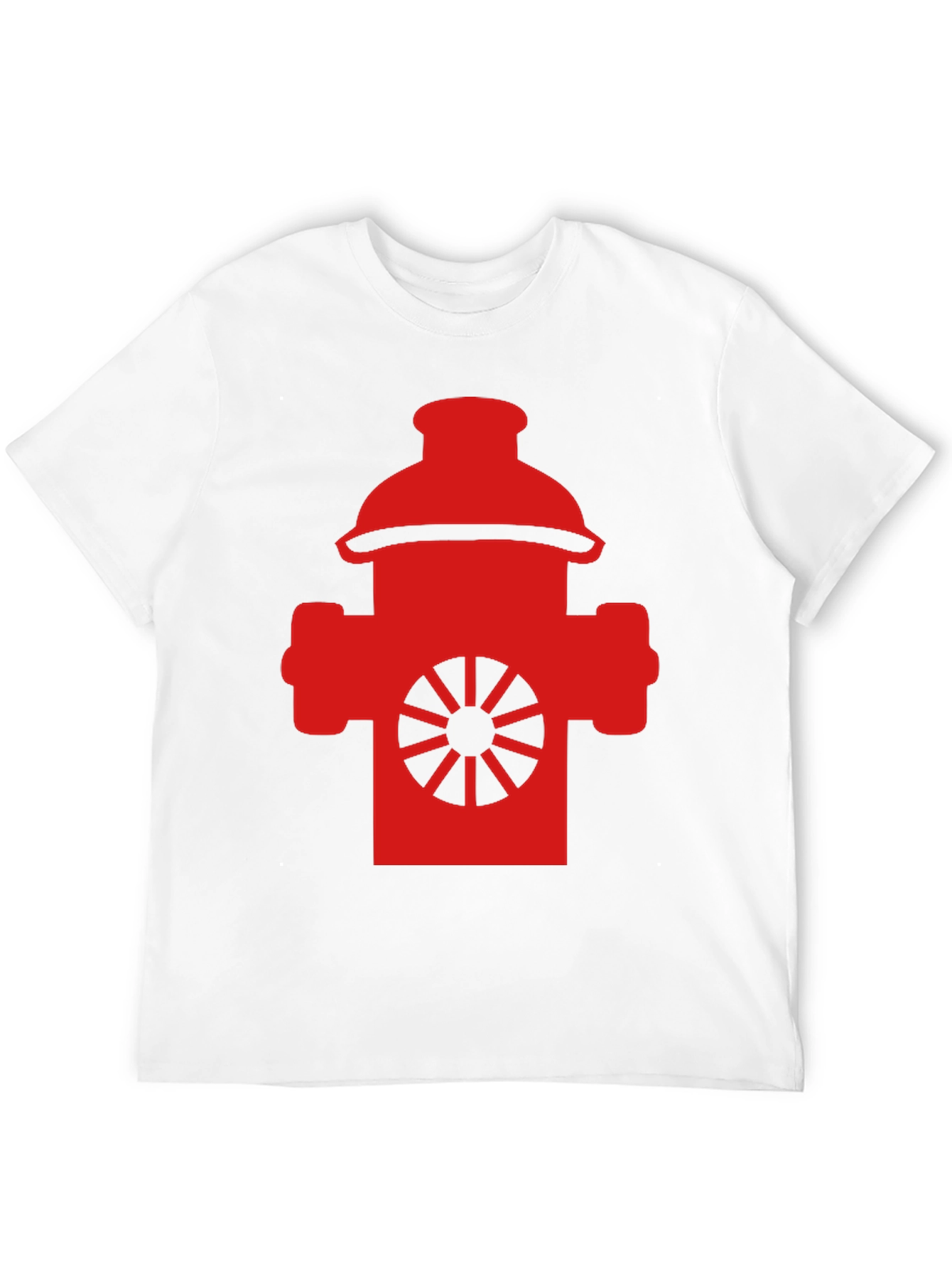 Fire Hydrant Graphic Tee - Black Cotton Blend