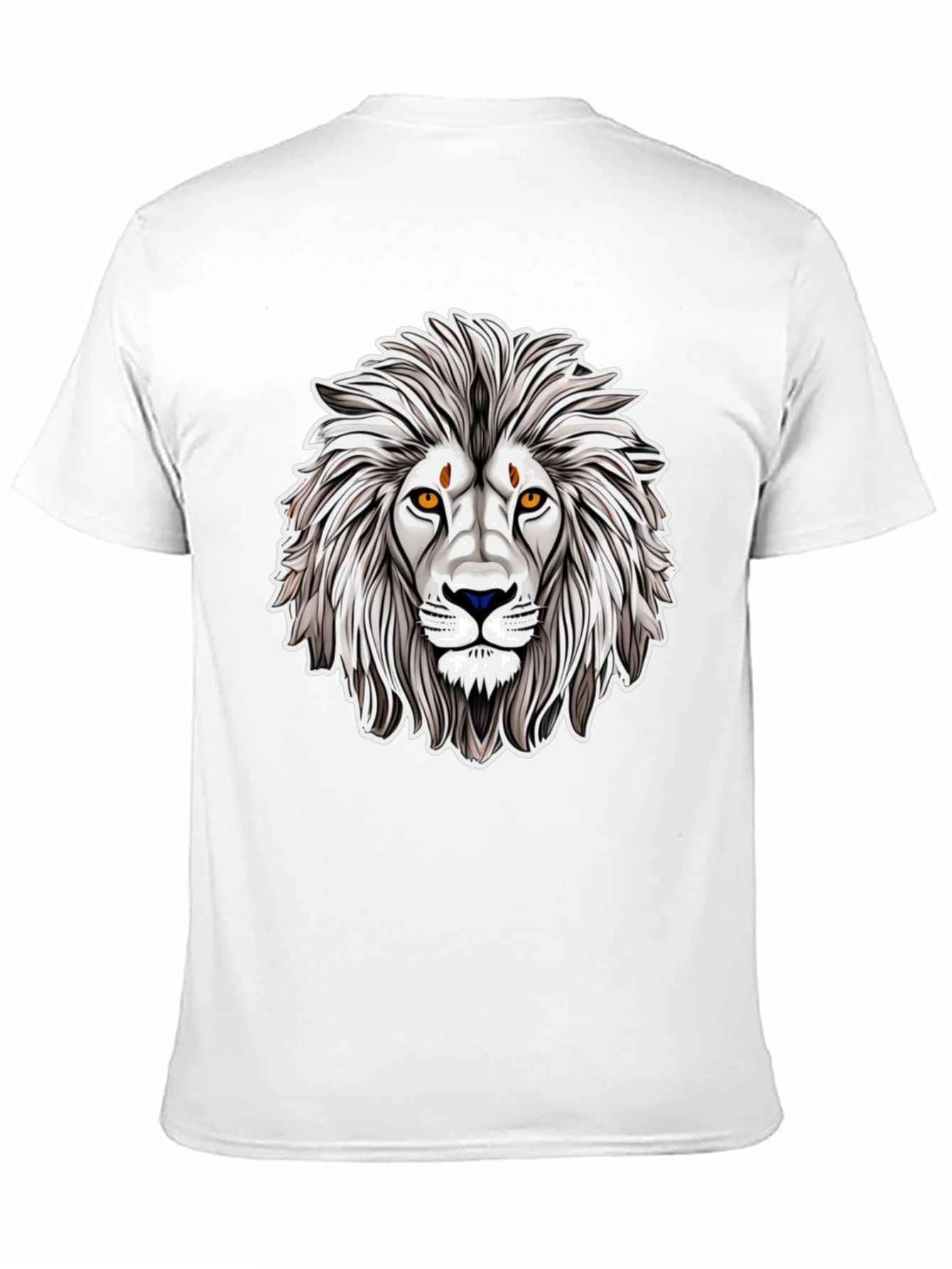Lion Graphic Black T-Shirt - Cool Animal Tee