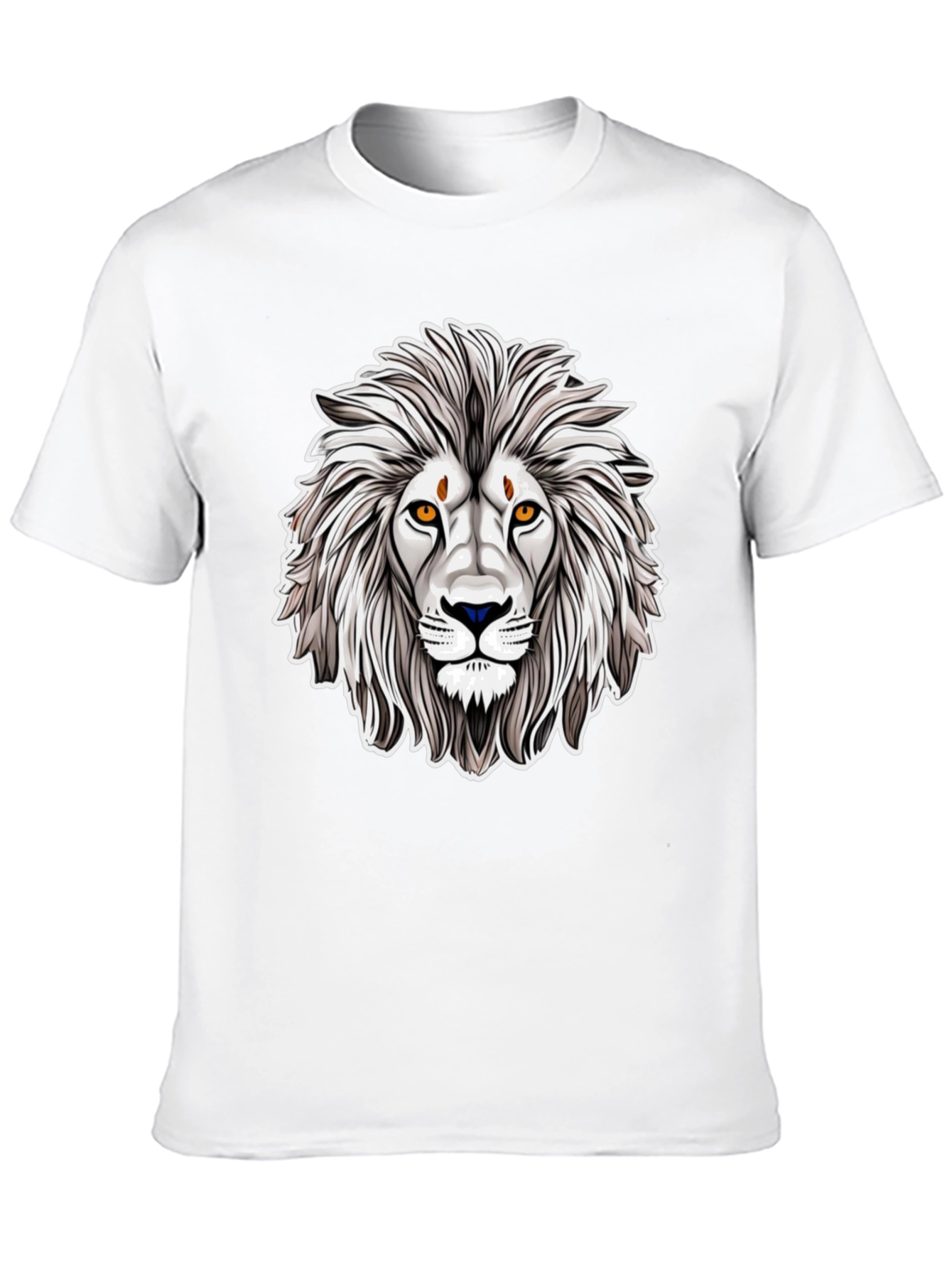 Lion Graphic Black T-Shirt - Cool Animal Tee